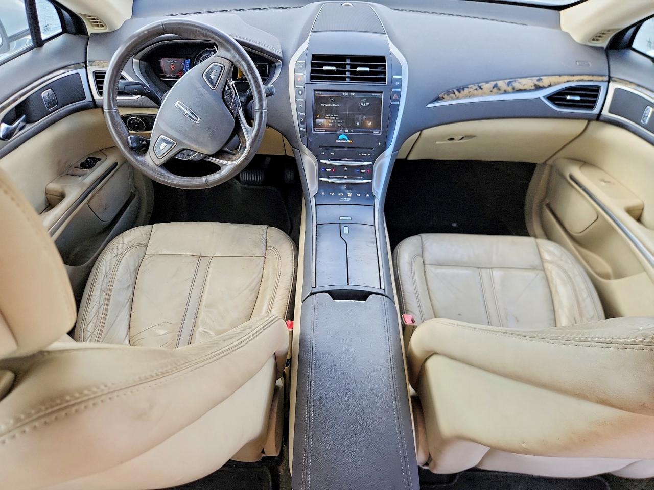 2014 Lincoln Mkz Hybrid Silver vin: 3LN6L2LU6ER803362