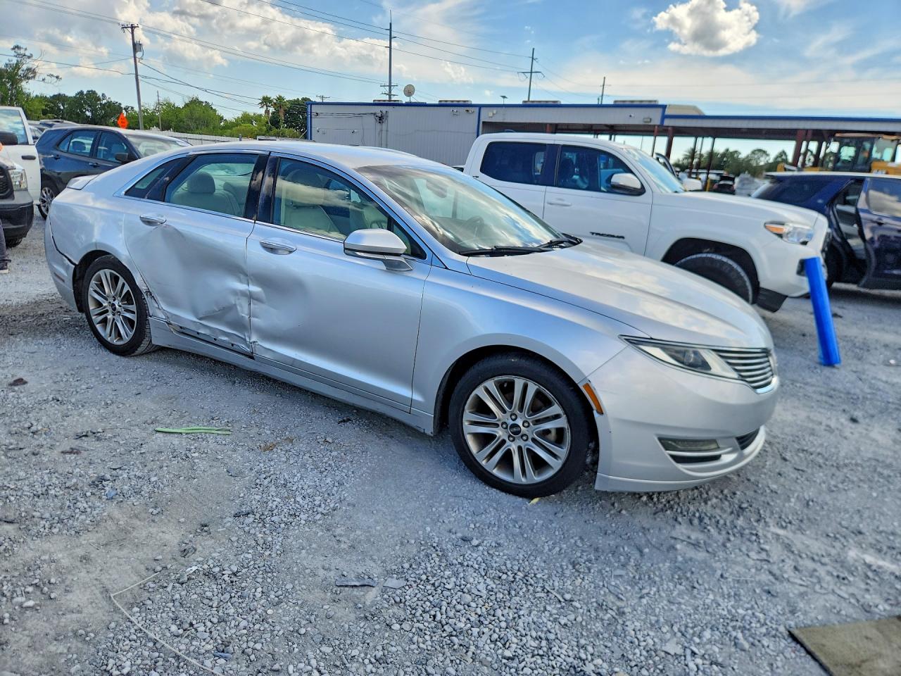 2014 Lincoln Mkz Hybrid Silver vin: 3LN6L2LU6ER803362