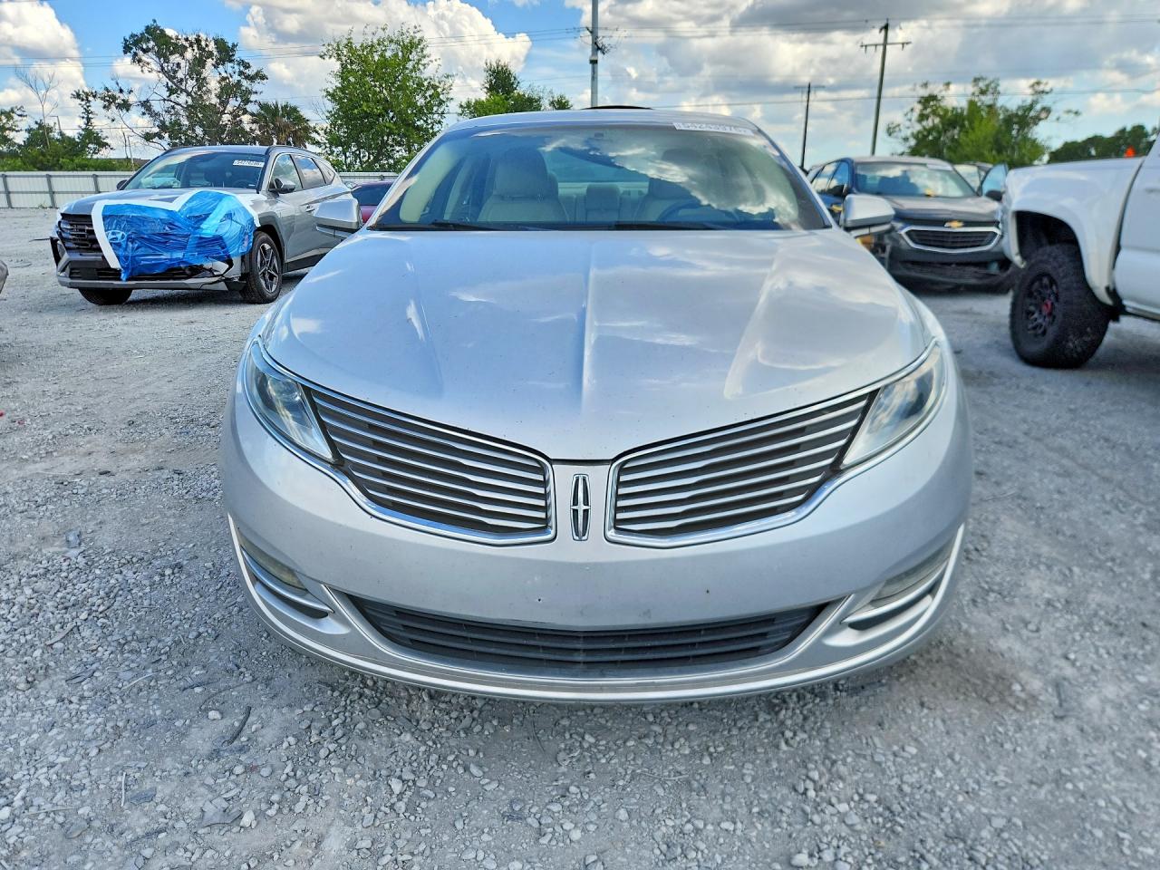 2014 Lincoln Mkz Hybrid Silver vin: 3LN6L2LU6ER803362