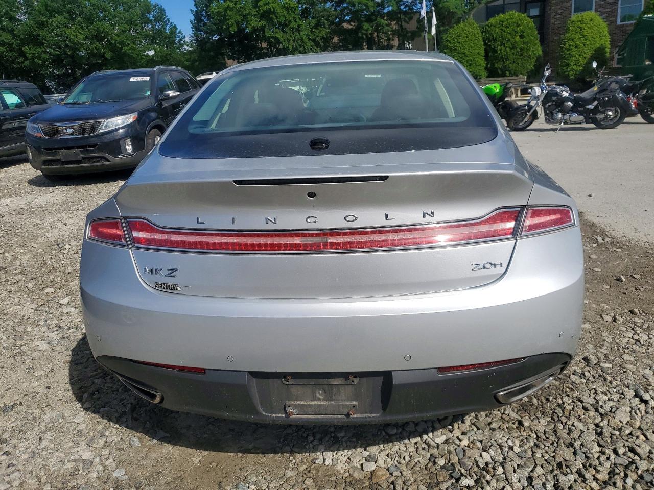 2014 Lincoln Mkz Hybrid Silver vin: 3LN6L2LU6ER804155