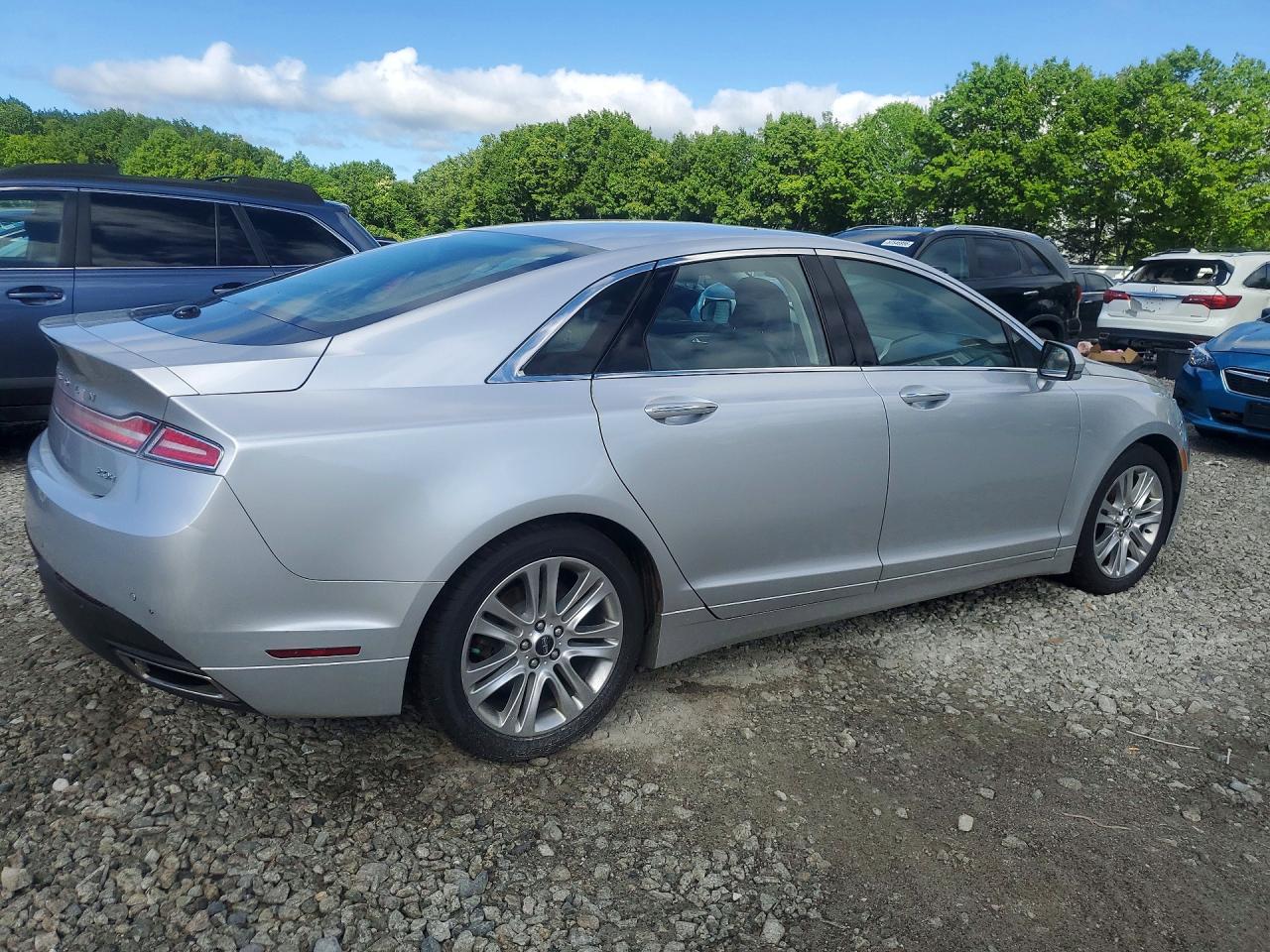 2014 Lincoln Mkz Hybrid Silver vin: 3LN6L2LU6ER804155