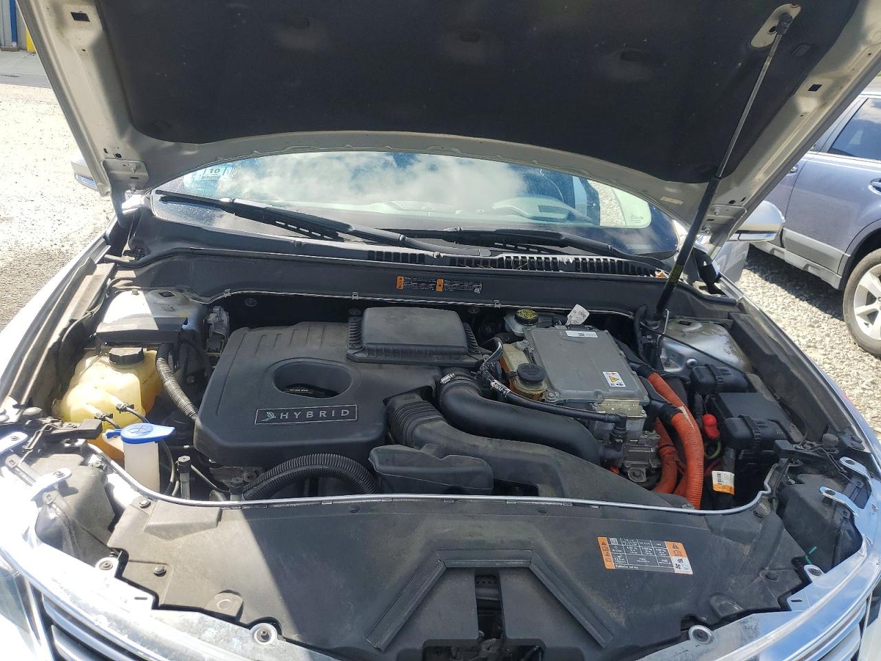 2014 Lincoln Mkz Hybrid Silver vin: 3LN6L2LU6ER804155