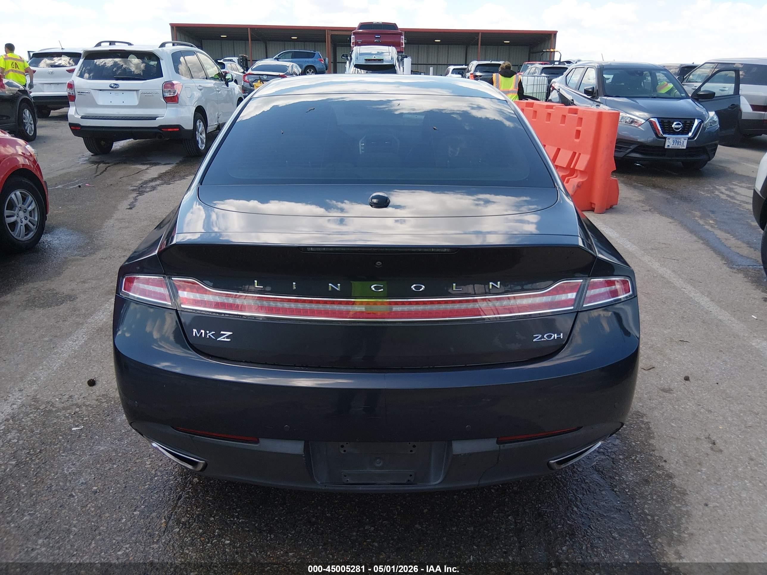 2014 Lincoln Mkz Hybrid   Blue vin: 3LN6L2LU6ER814085