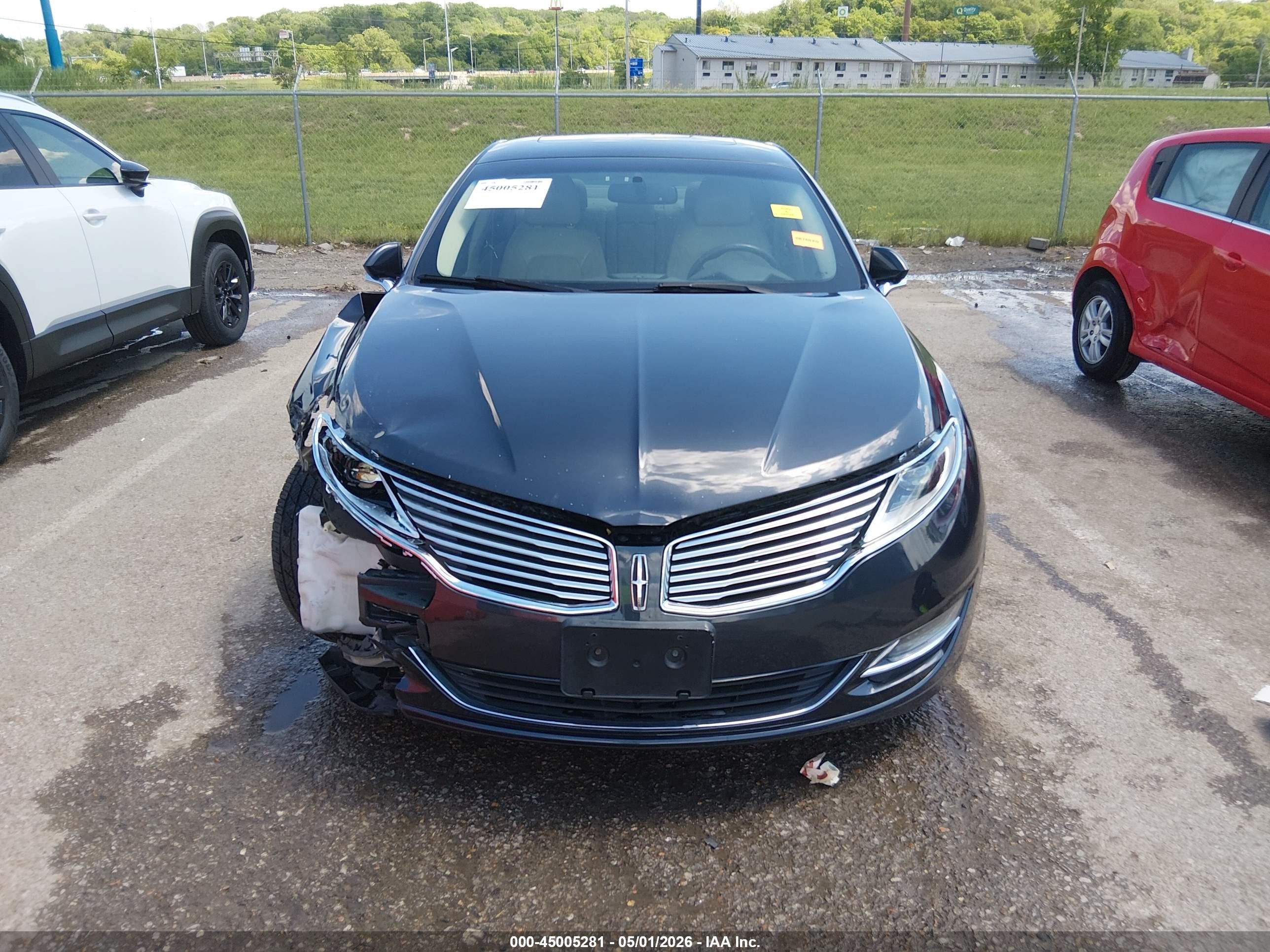 2014 Lincoln Mkz Hybrid   Blue vin: 3LN6L2LU6ER814085