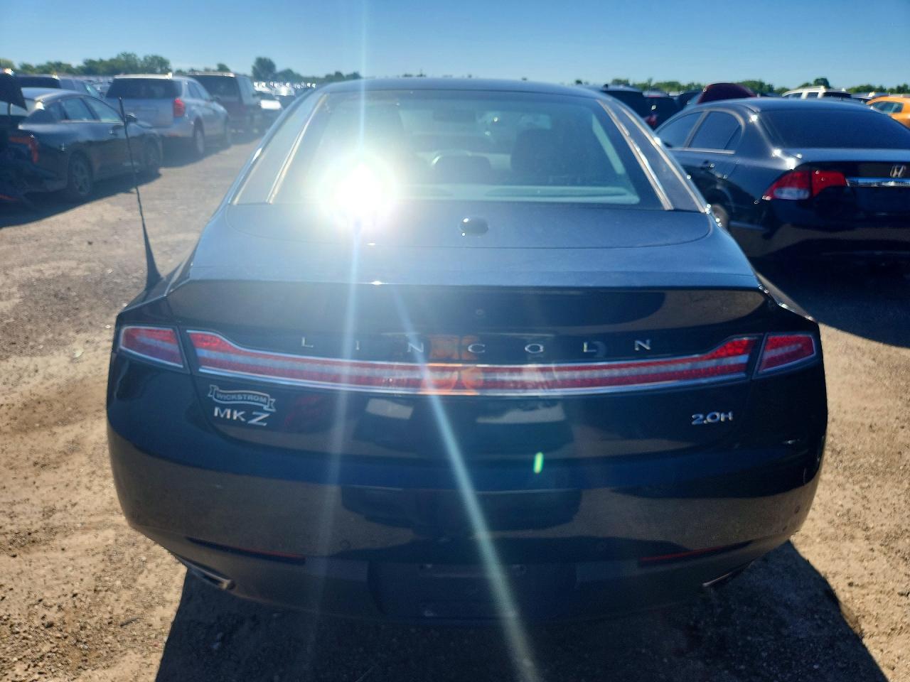 2014 Lincoln Mkz Hybrid Black vin: 3LN6L2LU6ER825555
