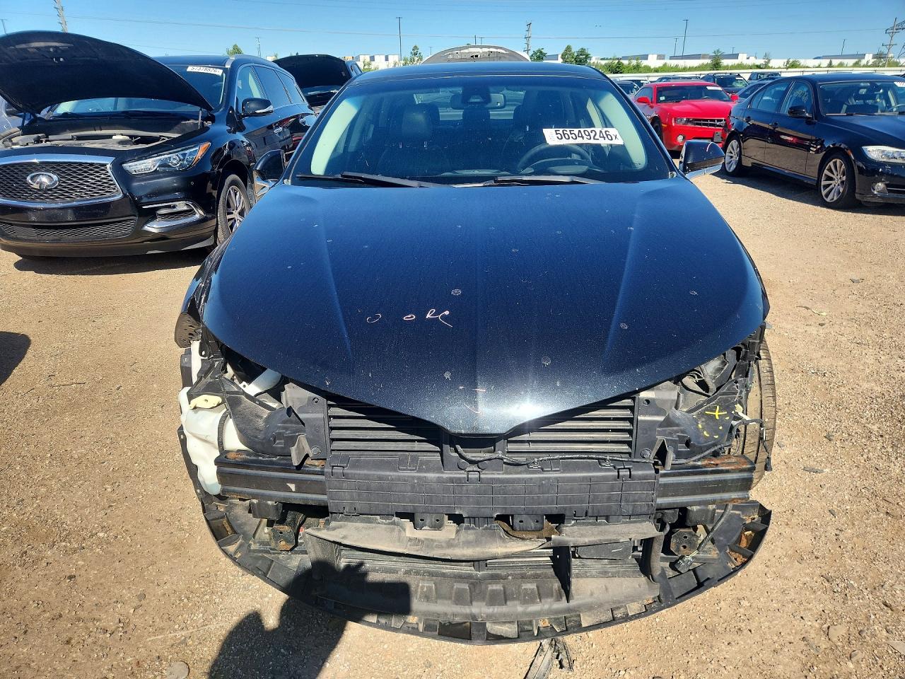 2014 Lincoln Mkz Hybrid Black vin: 3LN6L2LU6ER825555