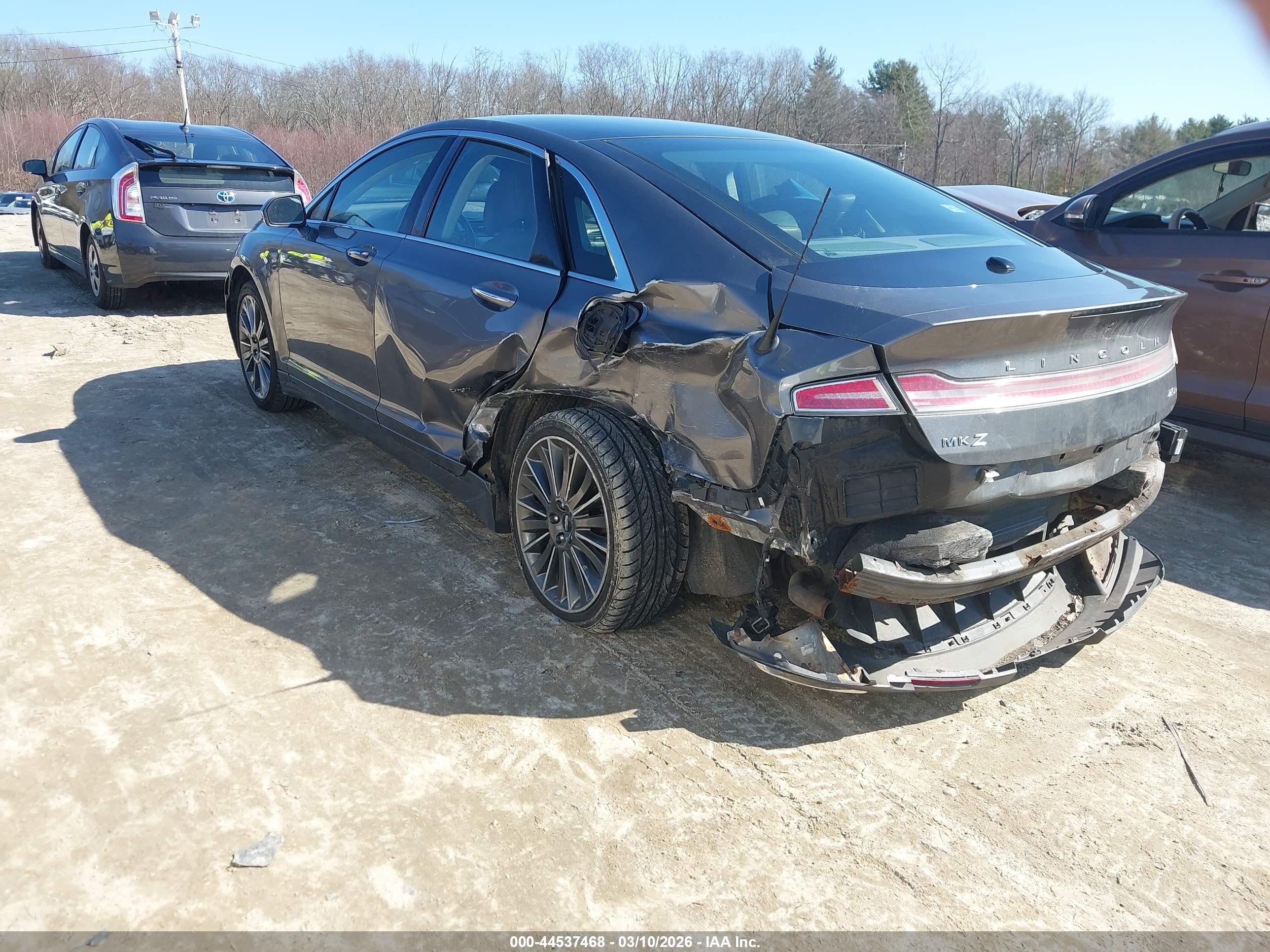 2014 Lincoln Mkz Hybrid   Gray vin: 3LN6L2LU6ER829010
