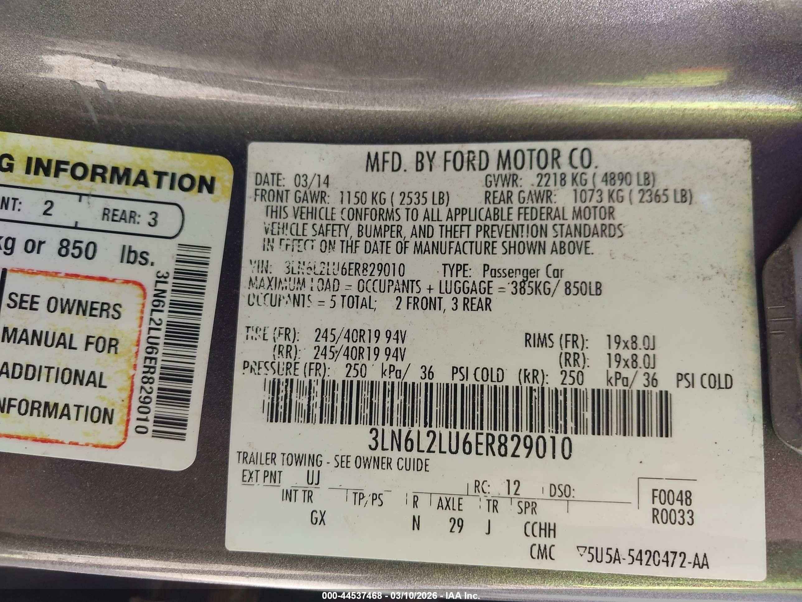 2014 Lincoln Mkz Hybrid   Gray vin: 3LN6L2LU6ER829010
