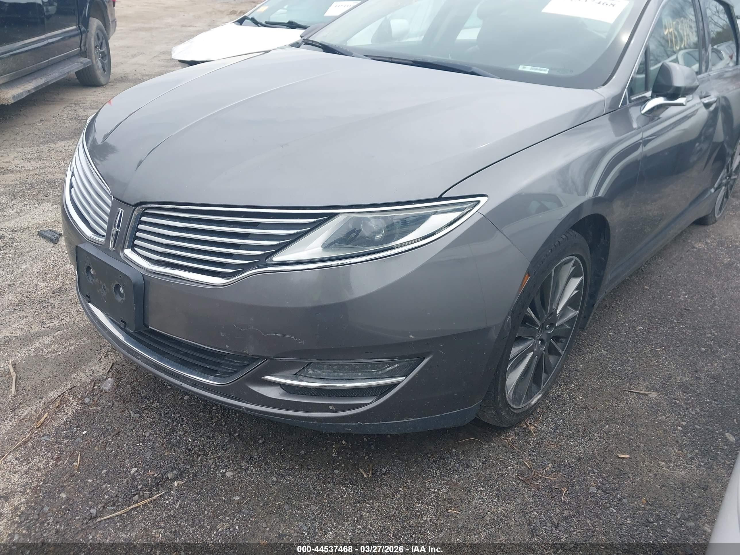 2014 Lincoln Mkz Hybrid   Gray vin: 3LN6L2LU6ER829010
