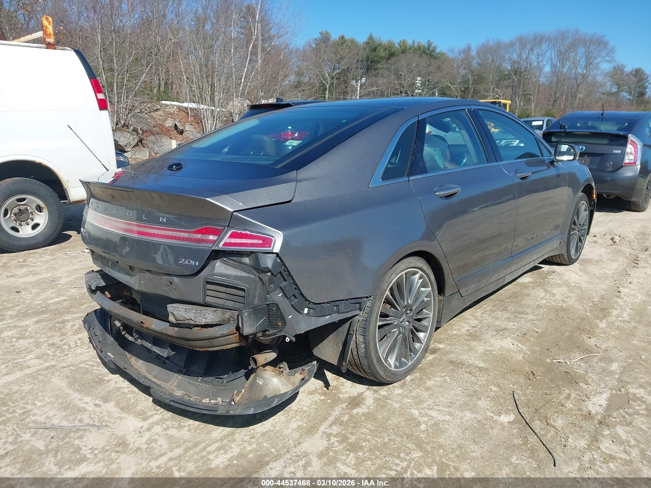 2014 Lincoln Mkz Hybrid   Gray vin: 3LN6L2LU6ER829010