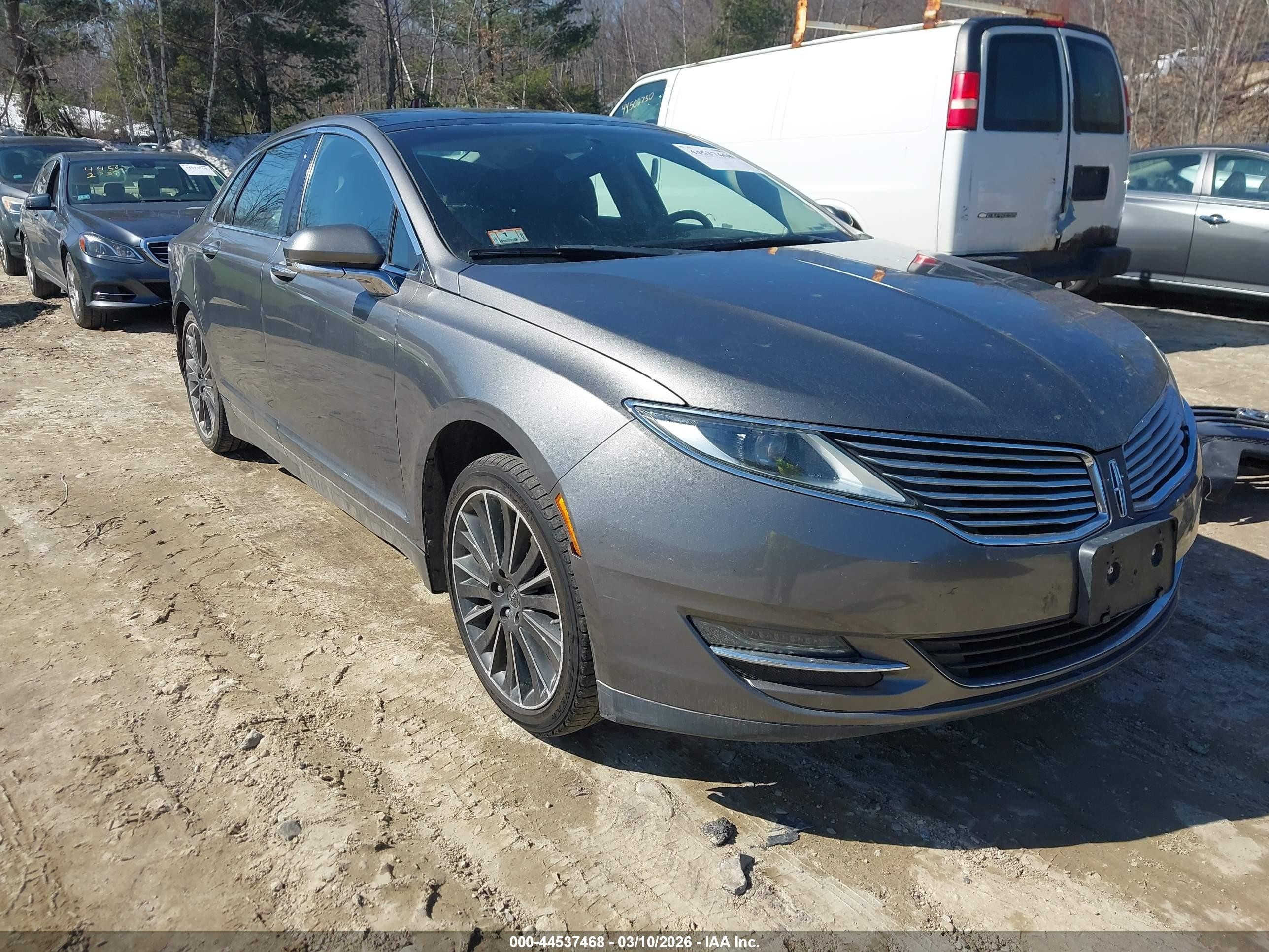 2014 Lincoln Mkz Hybrid   Gray vin: 3LN6L2LU6ER829010