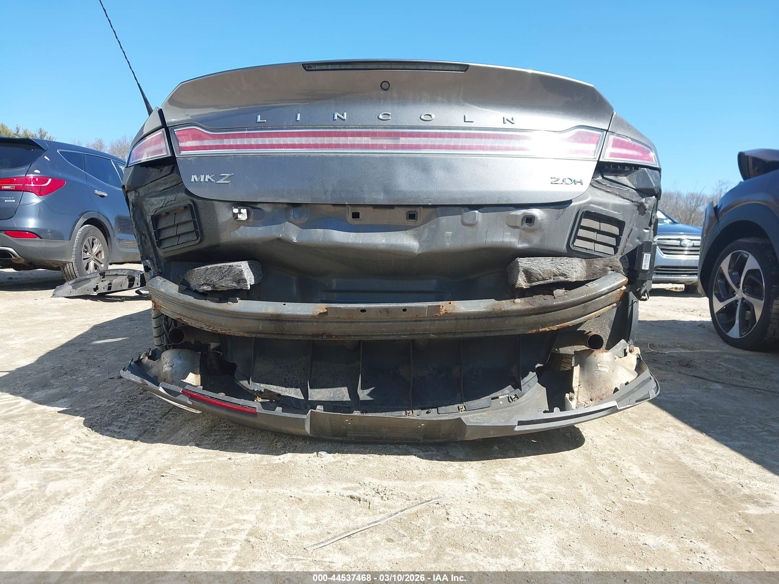 2014 Lincoln Mkz Hybrid   Gray vin: 3LN6L2LU6ER829010