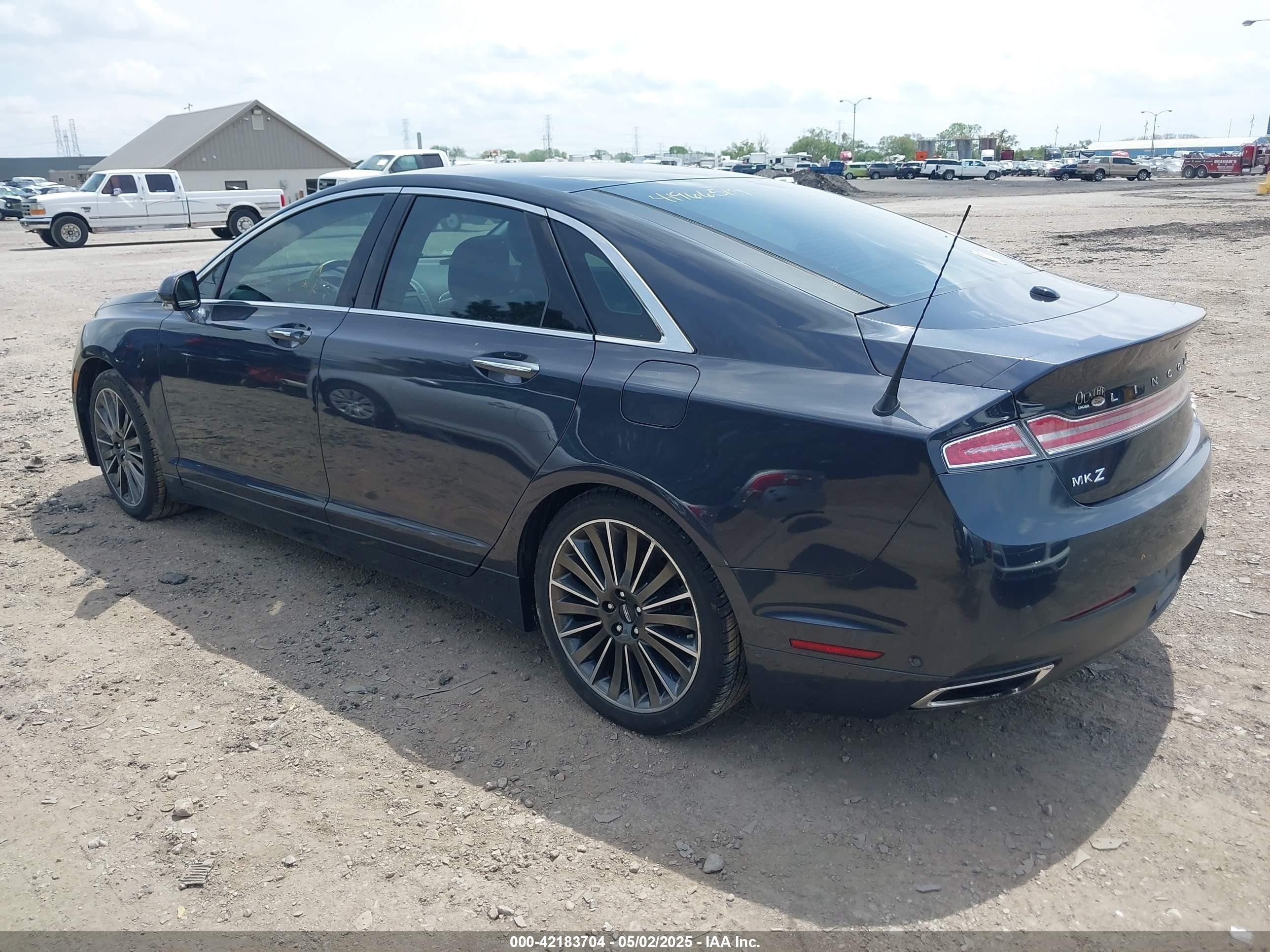 2014 Lincoln Mkz Hybrid   Gray vin: 3LN6L2LU6ER829668