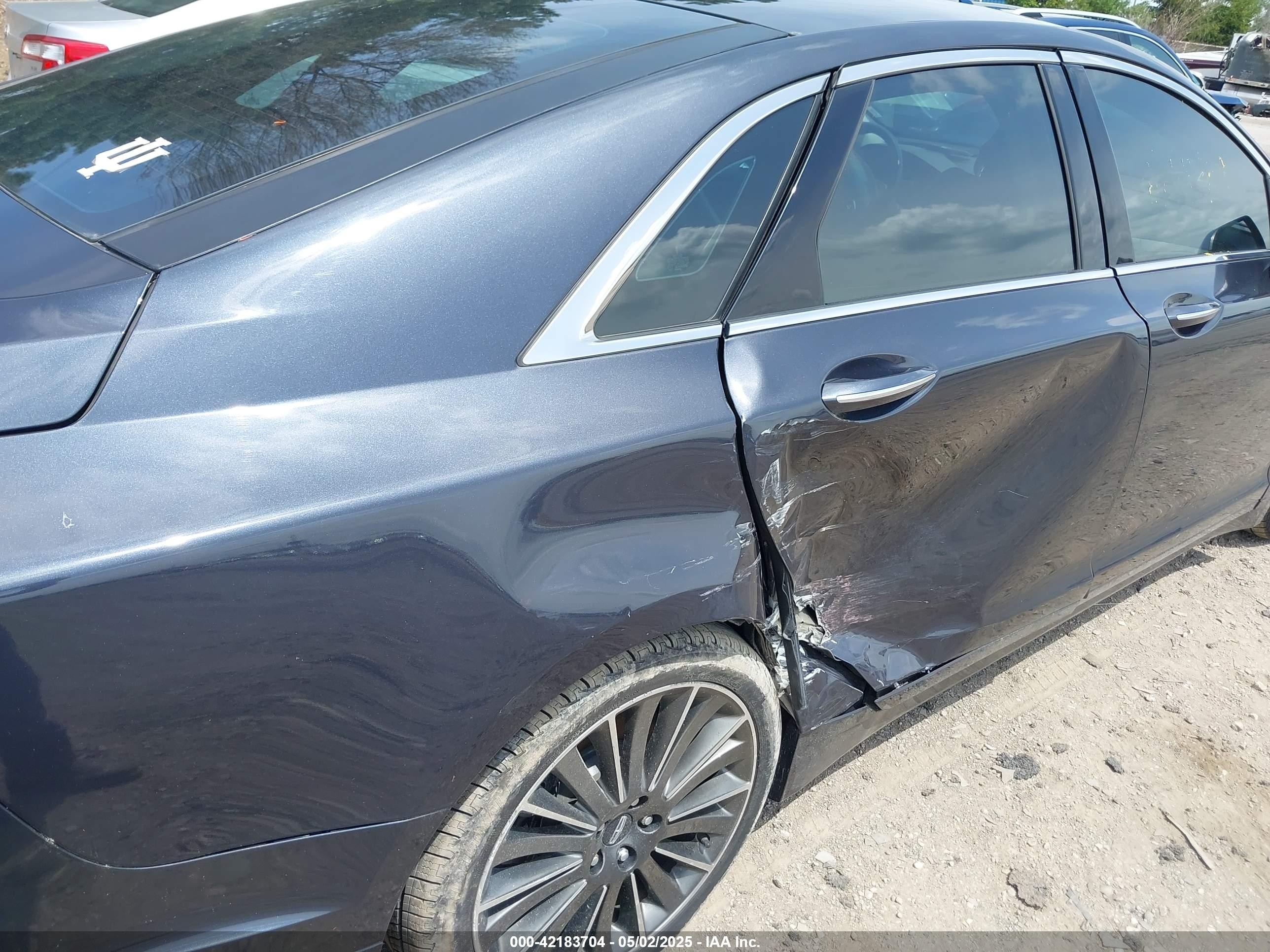 2014 Lincoln Mkz Hybrid   Gray vin: 3LN6L2LU6ER829668