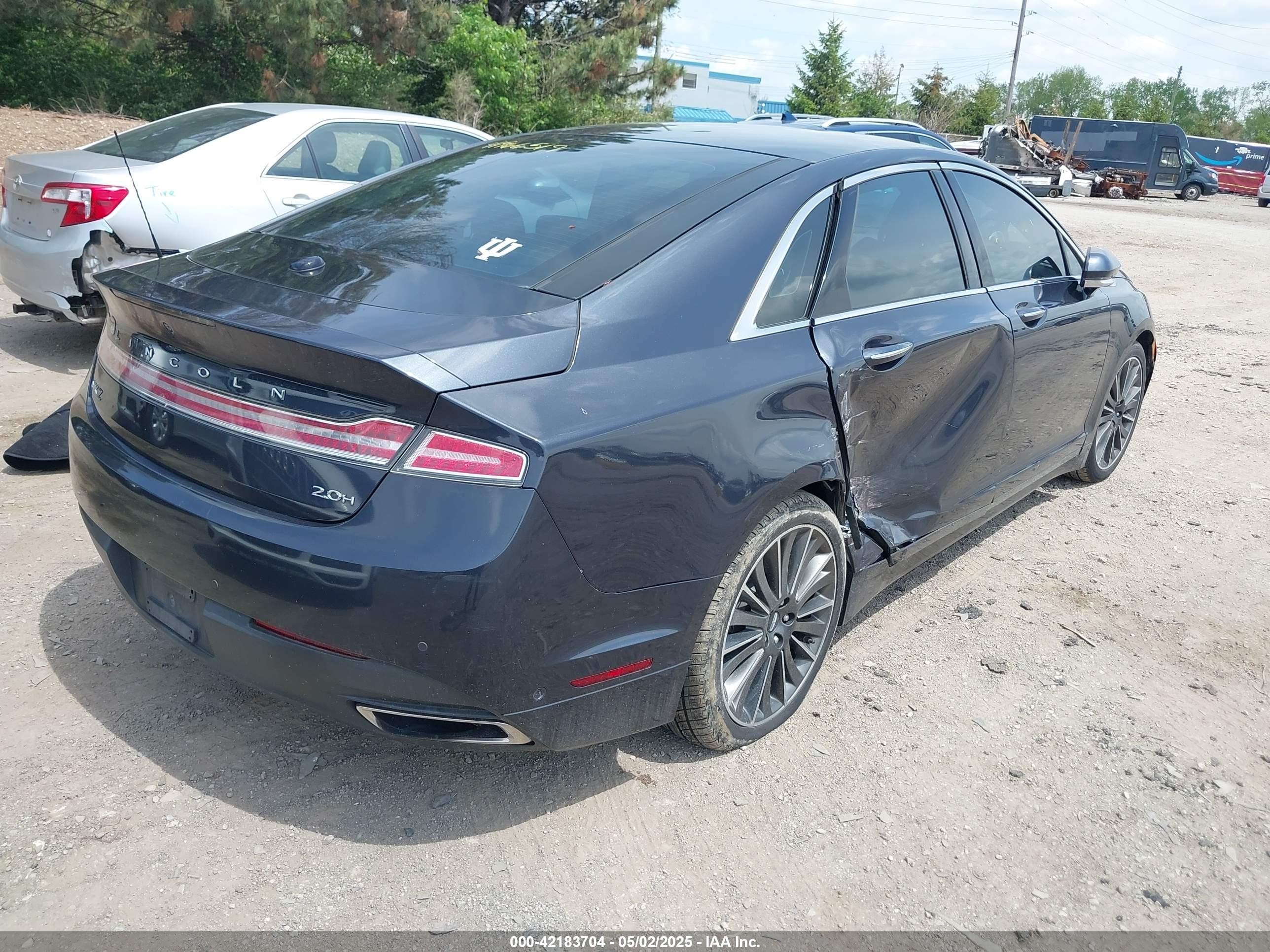 2014 Lincoln Mkz Hybrid   Gray vin: 3LN6L2LU6ER829668