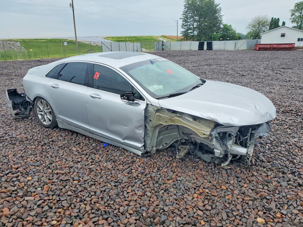 2015 Lincoln Mkz Hybrid Silver vin: 3LN6L2LU6FR605902