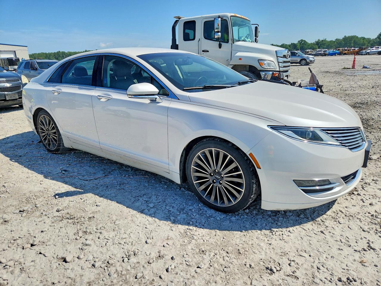 2016 Lincoln Mkz Hybrid White vin: 3LN6L2LU6GR620546