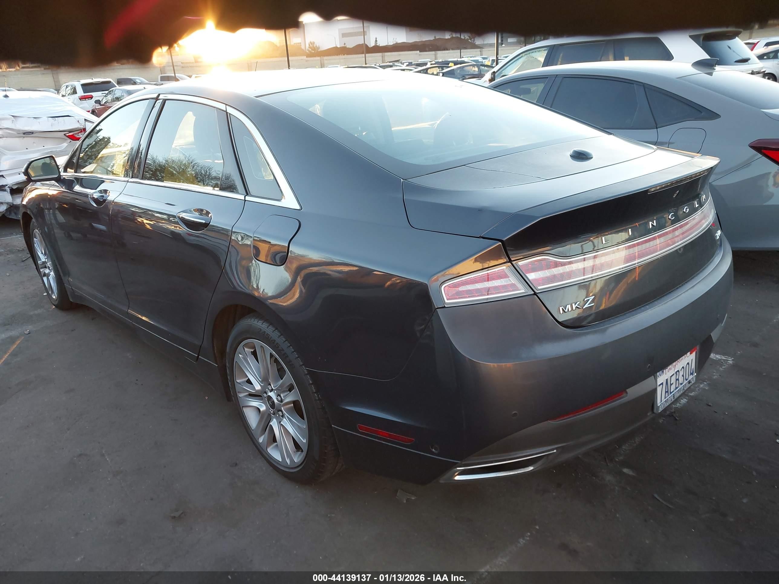 2013 Lincoln Mkz Hybrid   Серый vin: 3LN6L2LU7DR814675