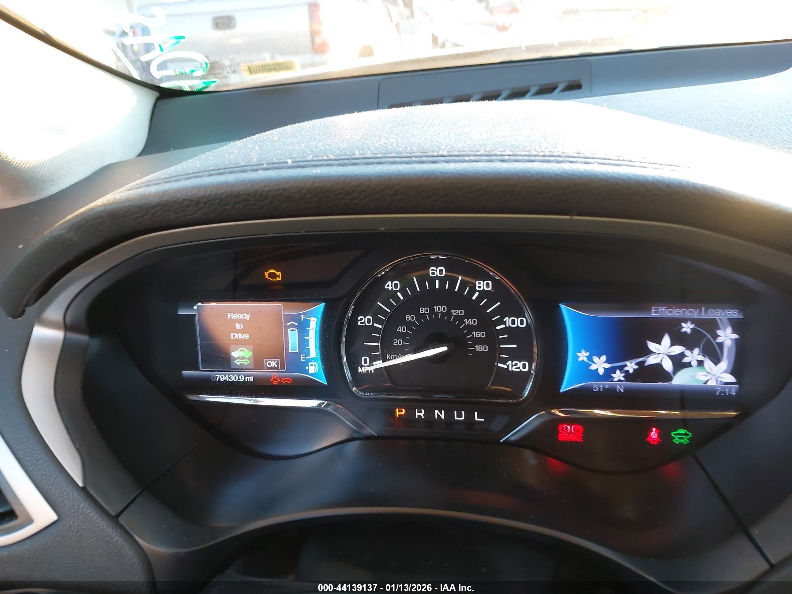 2013 Lincoln Mkz Hybrid   Серый vin: 3LN6L2LU7DR814675