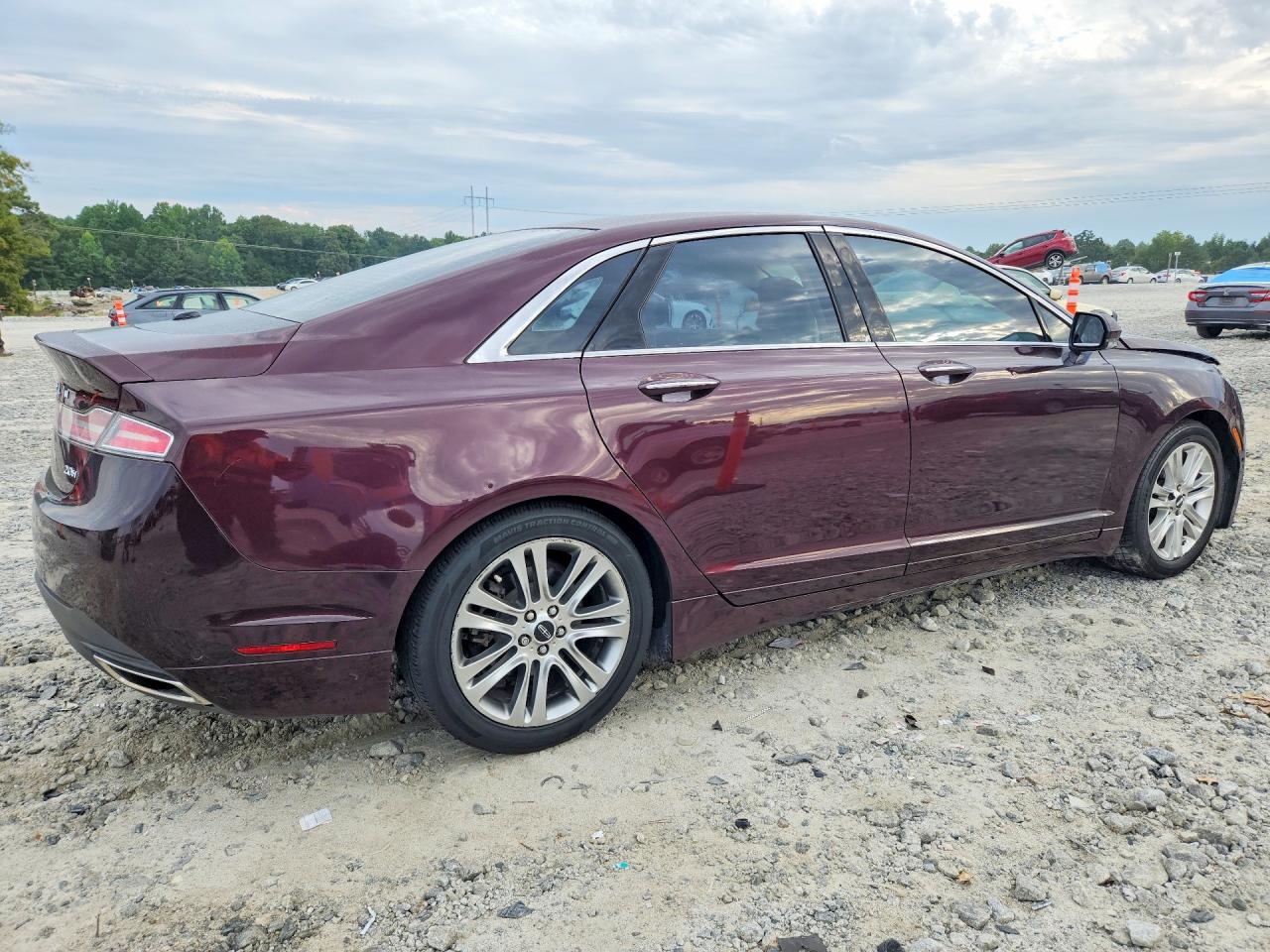 2013 Lincoln Mkz Hybrid Burgundy vin: 3LN6L2LU7DR816619