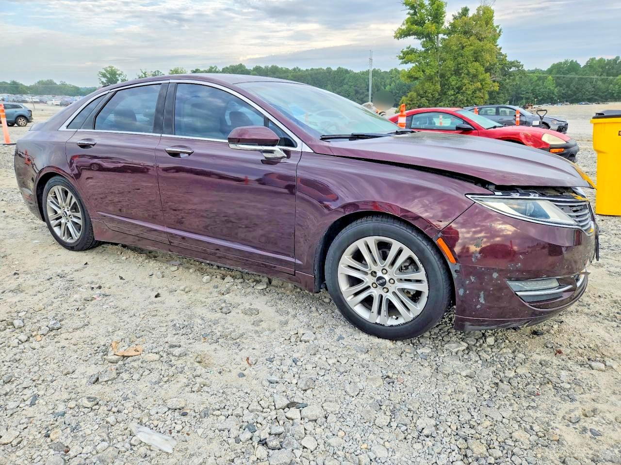2013 Lincoln Mkz Hybrid Burgundy vin: 3LN6L2LU7DR816619