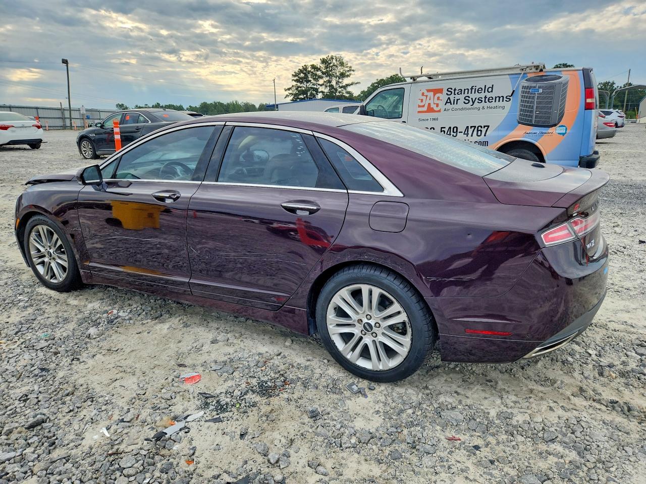 2013 Lincoln Mkz Hybrid Burgundy vin: 3LN6L2LU7DR816619