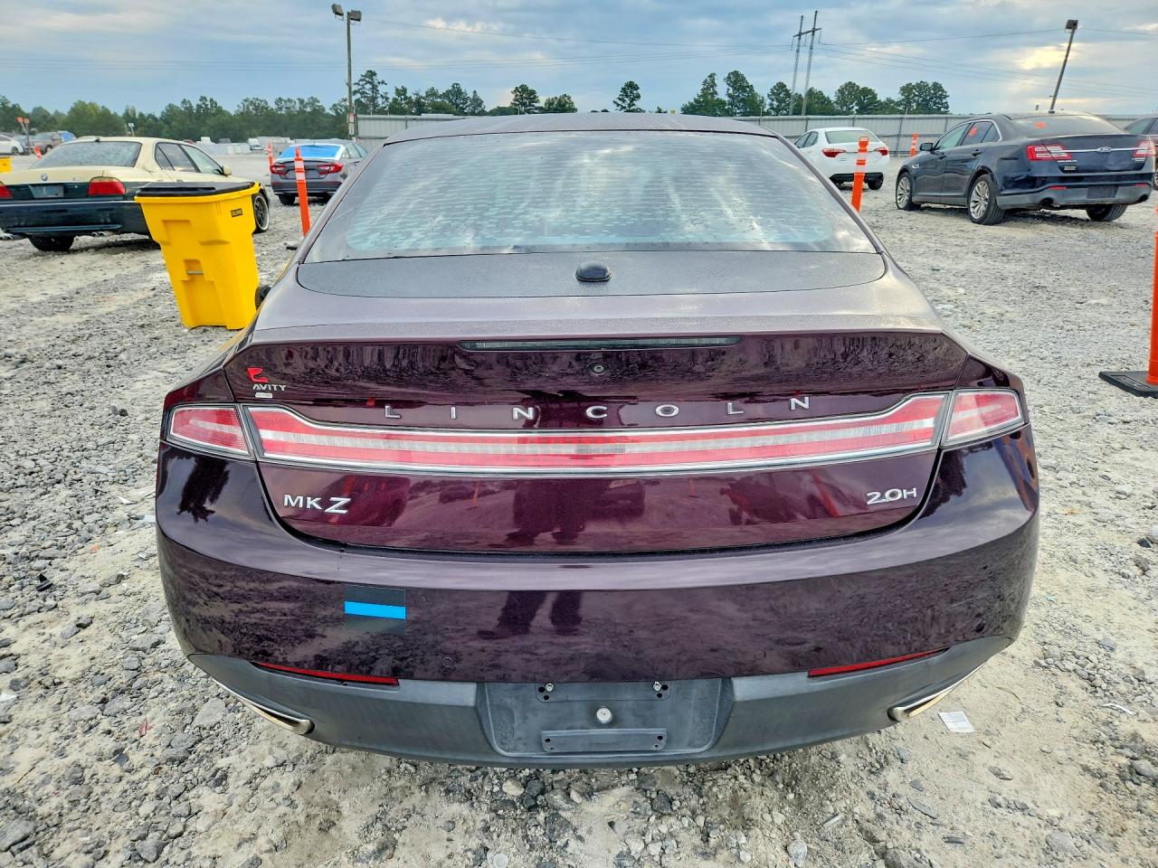 2013 Lincoln Mkz Hybrid Burgundy vin: 3LN6L2LU7DR816619