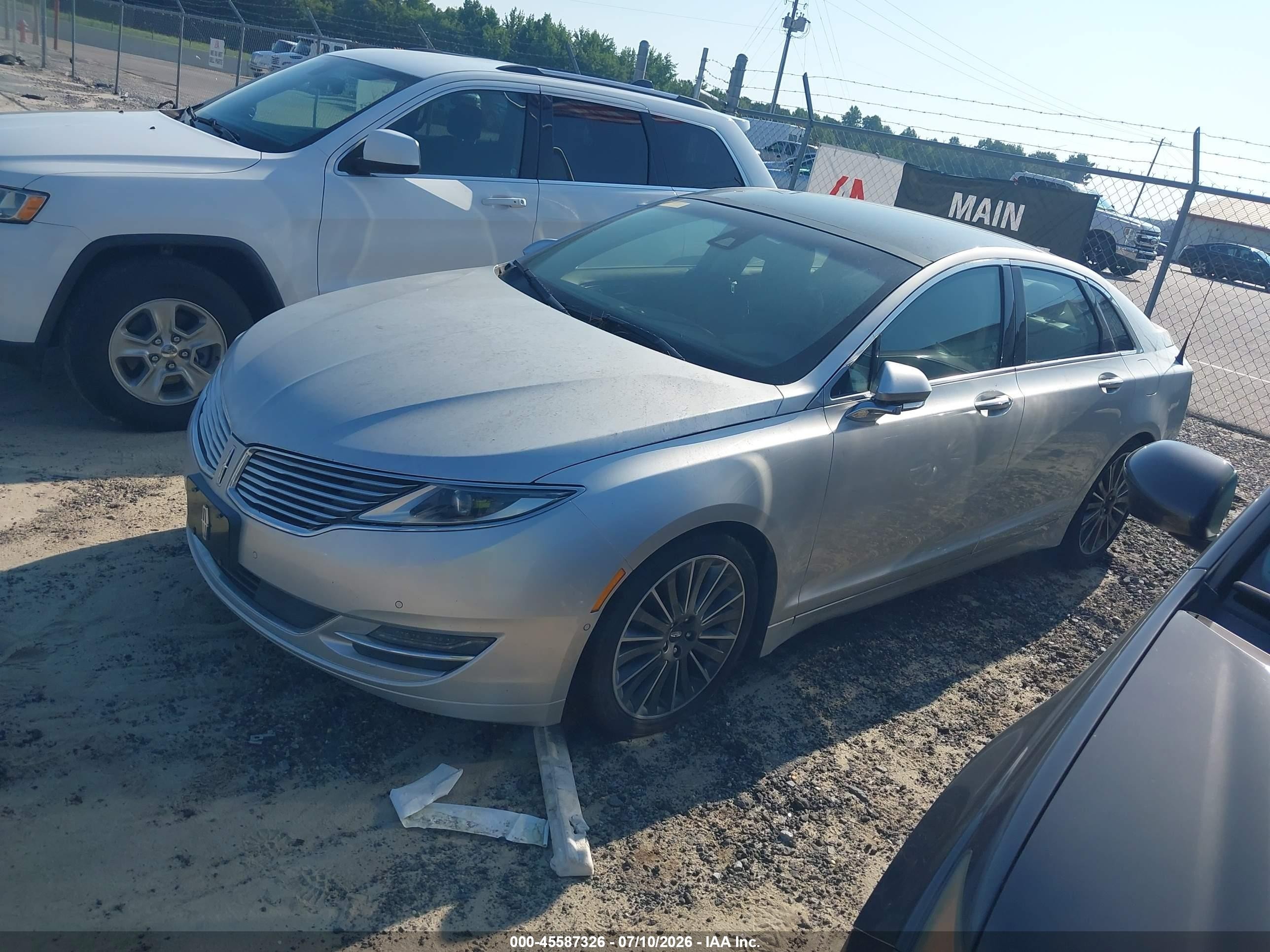 2013 Lincoln Mkz Hybrid   Серебряный vin: 3LN6L2LU7DR823862