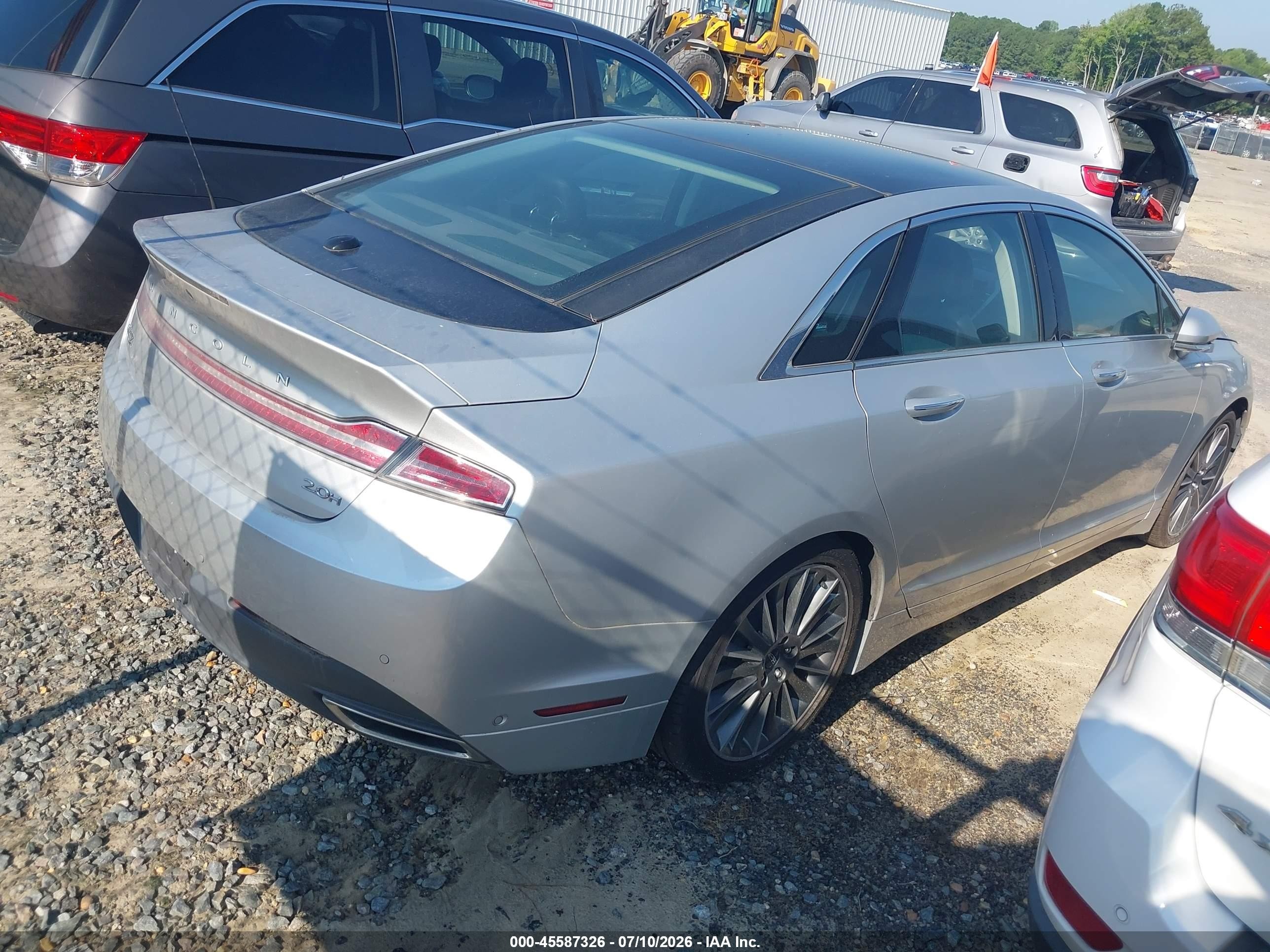 2013 Lincoln Mkz Hybrid   Серебряный vin: 3LN6L2LU7DR823862