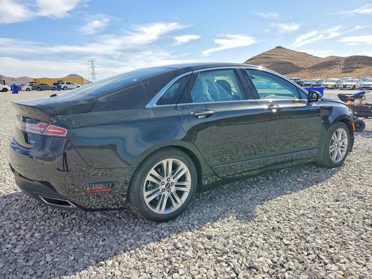2014 Lincoln Mkz Hybrid Black vin: 3LN6L2LU7ER805542