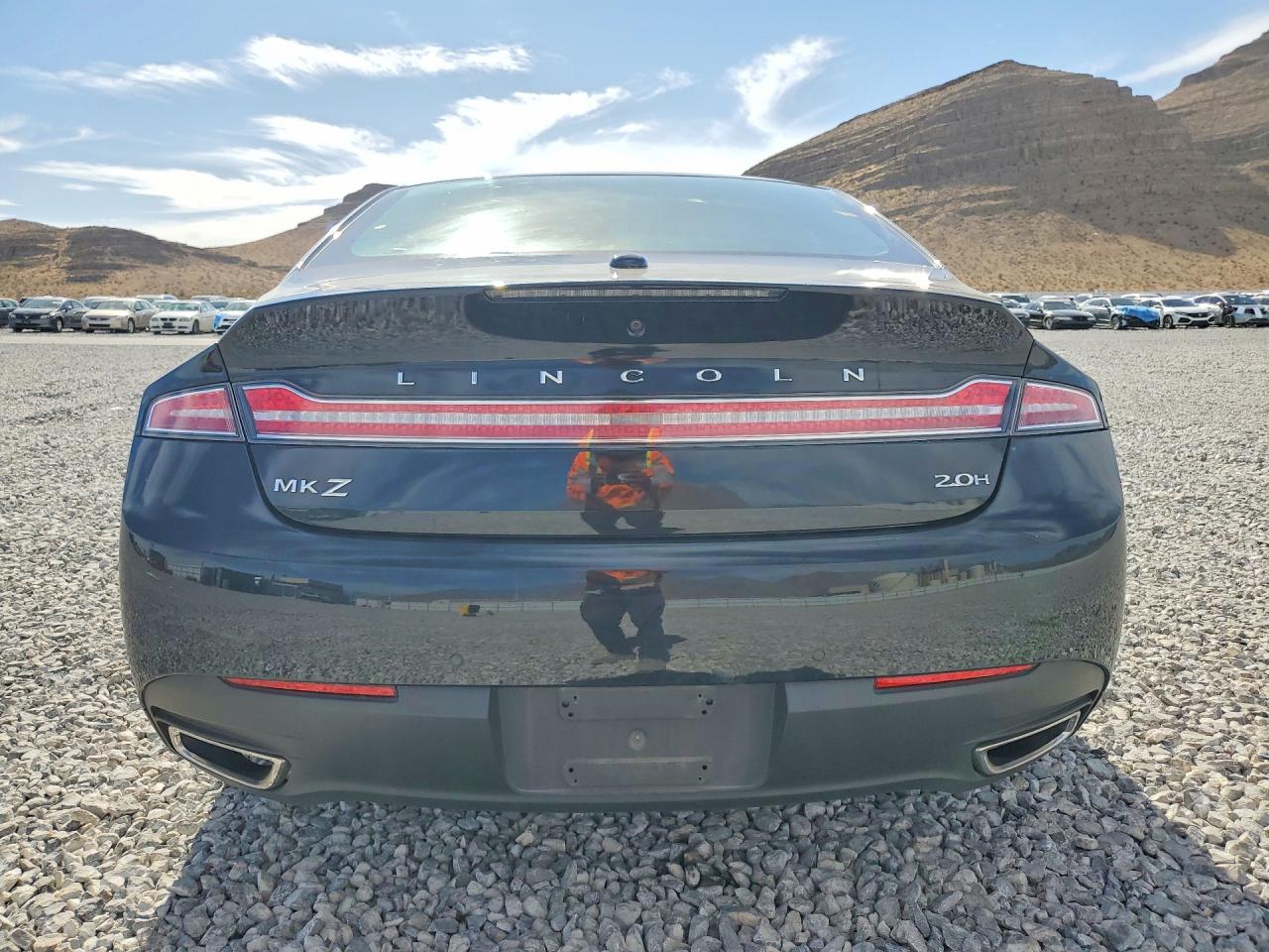 2014 Lincoln Mkz Hybrid Black vin: 3LN6L2LU7ER805542