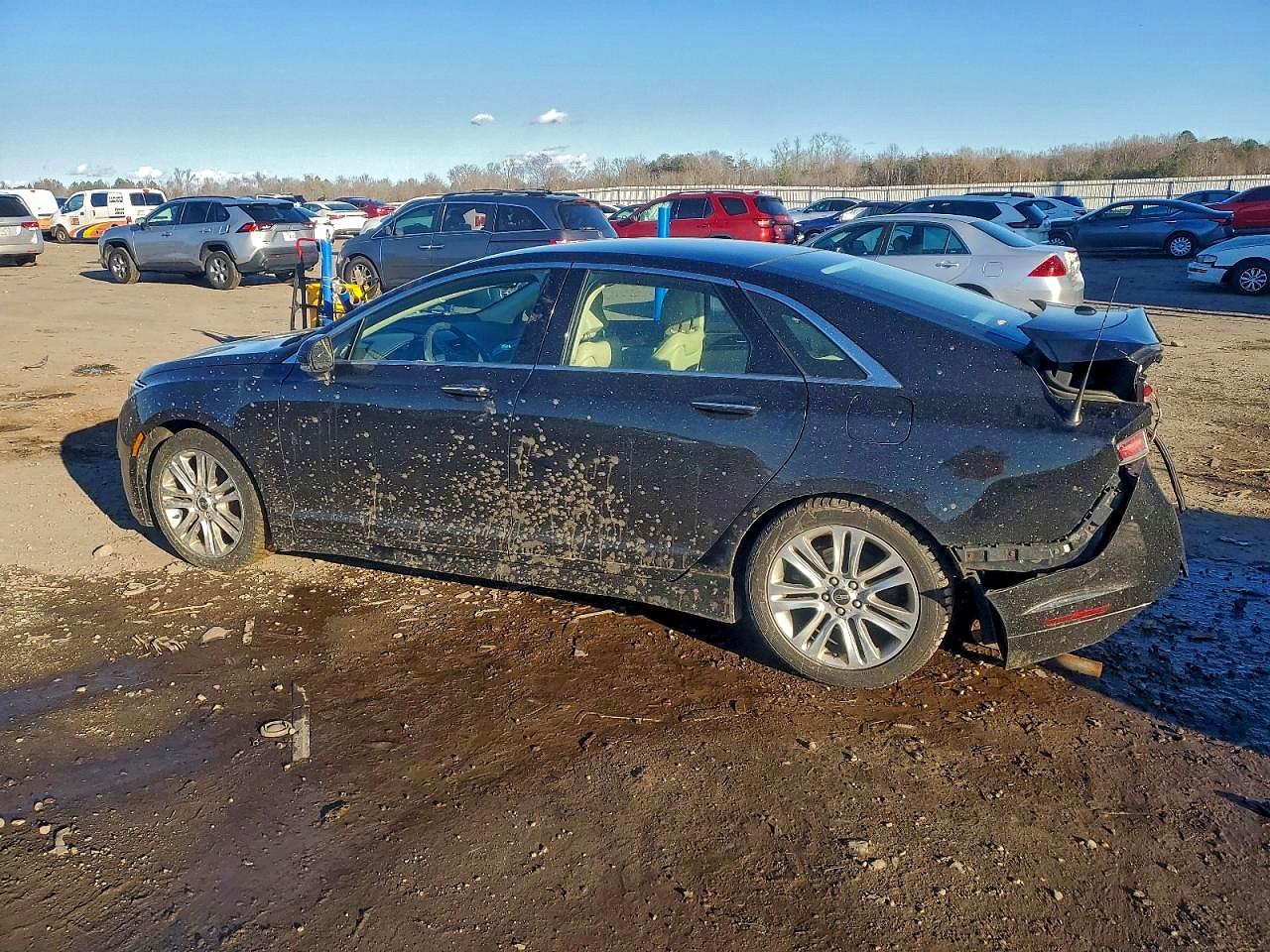2014 Lincoln Mkz Hybrid Black vin: 3LN6L2LU7ER808439