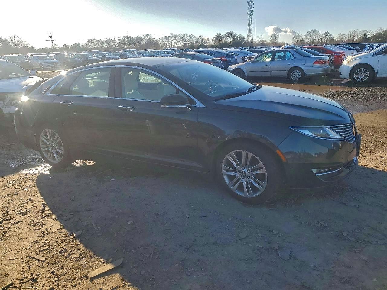 2014 Lincoln Mkz Hybrid Black vin: 3LN6L2LU7ER808439