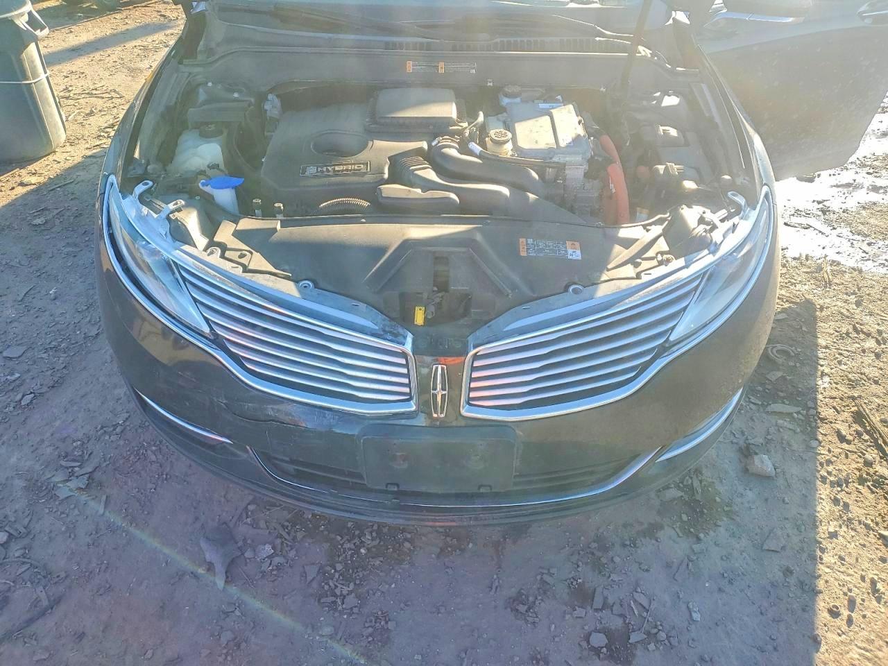 2014 Lincoln Mkz Hybrid Black vin: 3LN6L2LU7ER808439