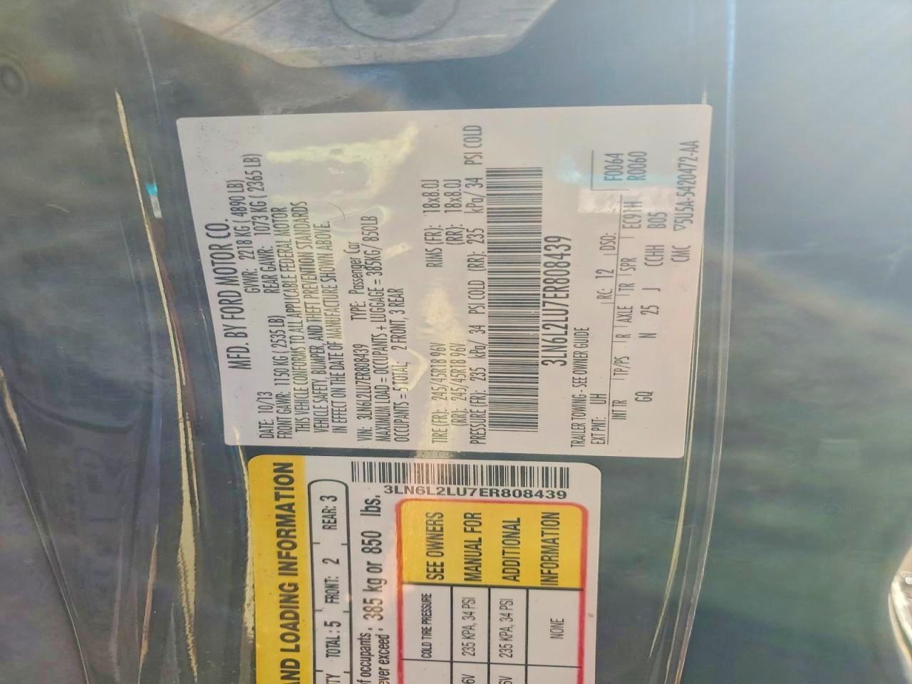 2014 Lincoln Mkz Hybrid Black vin: 3LN6L2LU7ER808439