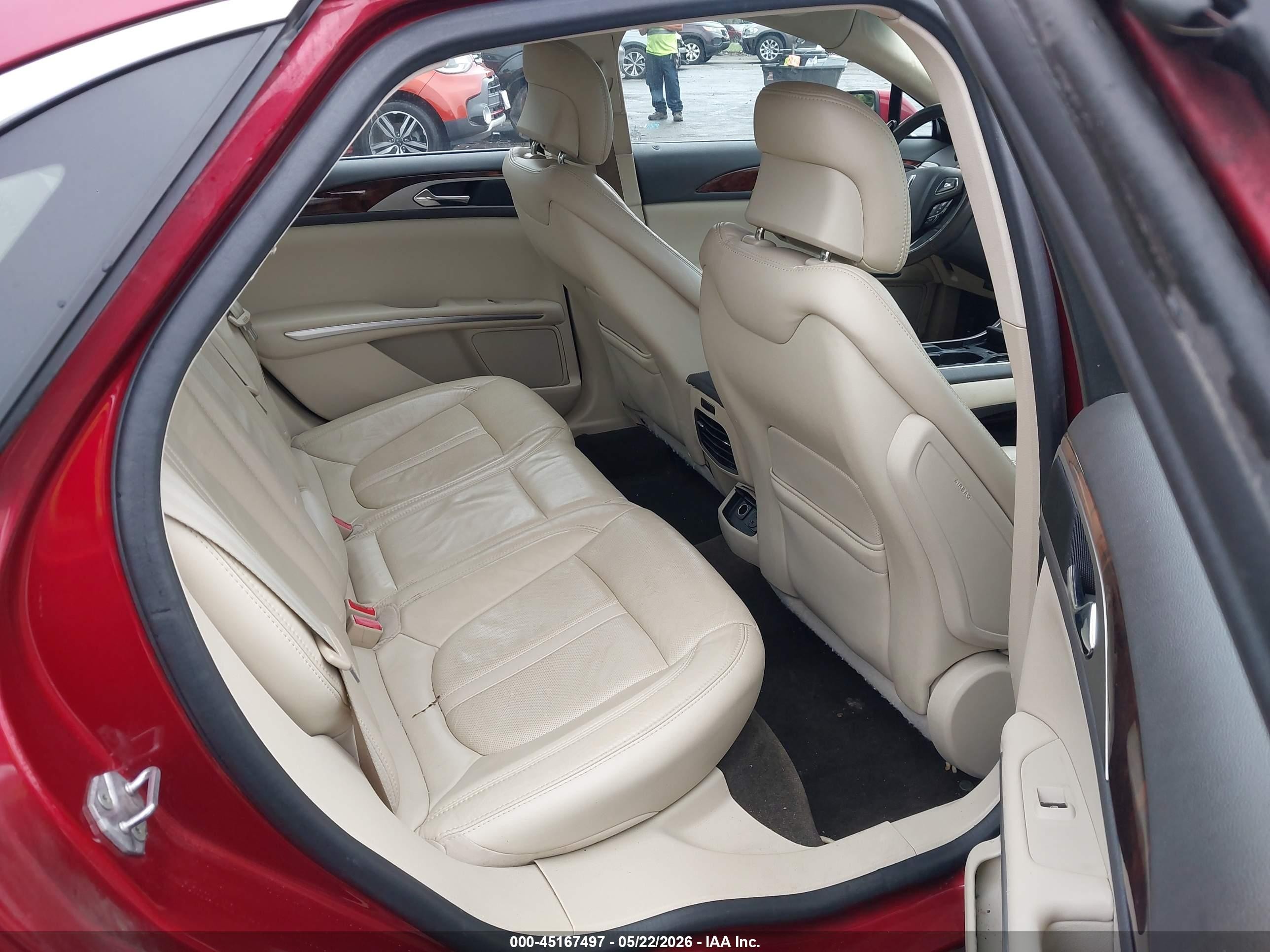 2014 Lincoln Mkz Hybrid   Red vin: 3LN6L2LU7ER814564