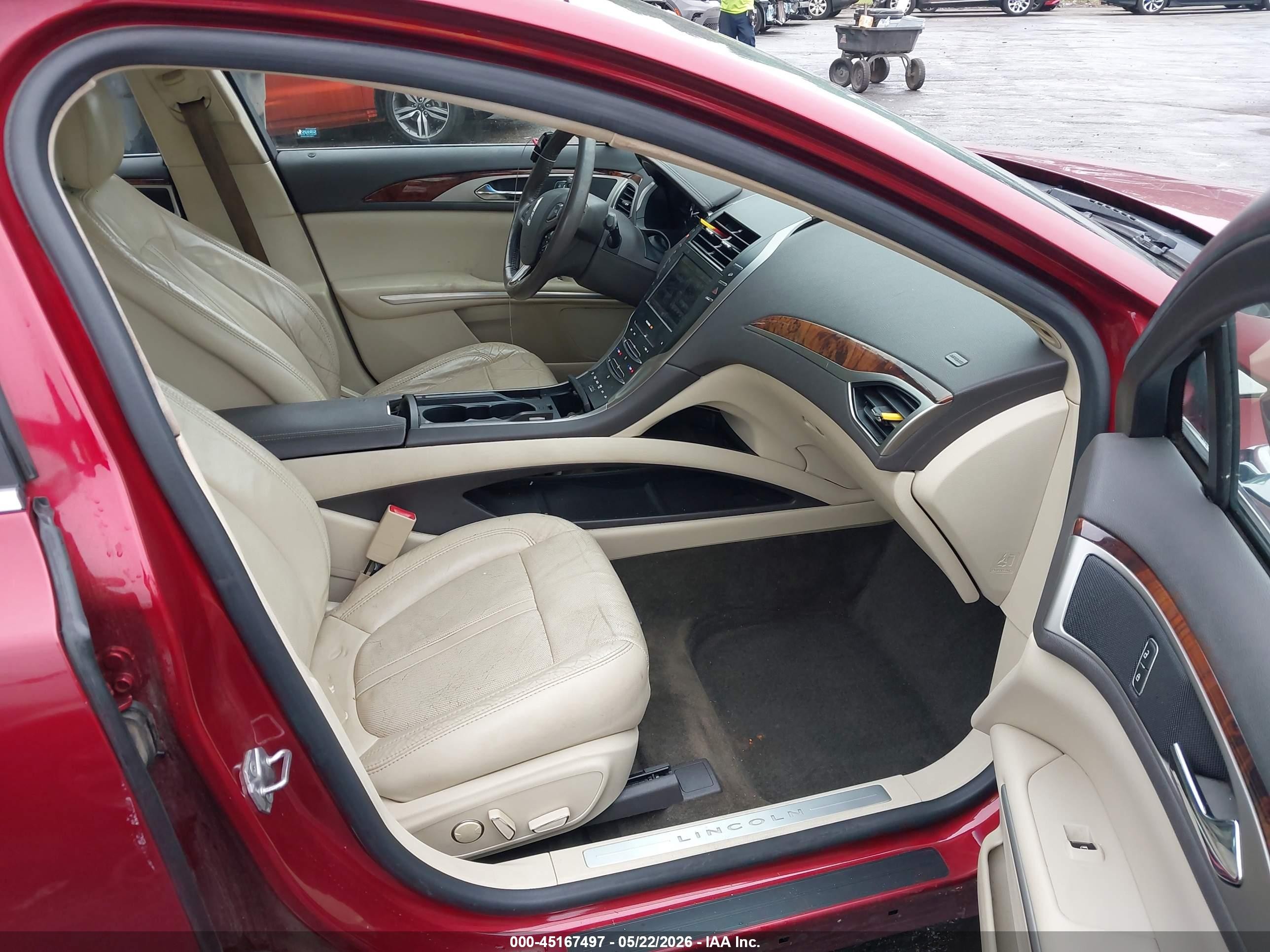 2014 Lincoln Mkz Hybrid   Red vin: 3LN6L2LU7ER814564