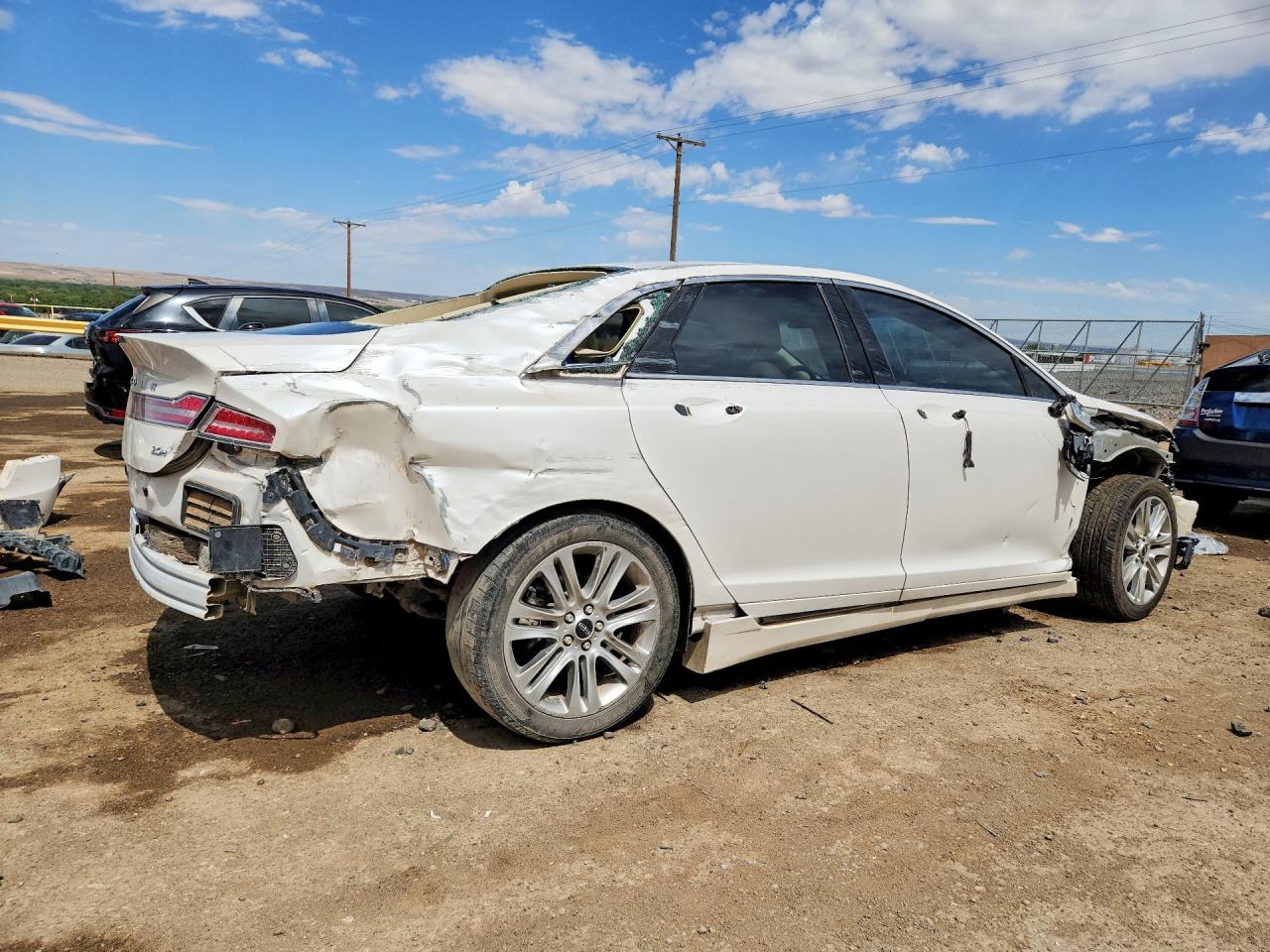 2014 Lincoln Mkz Hybrid White vin: 3LN6L2LU7ER814760