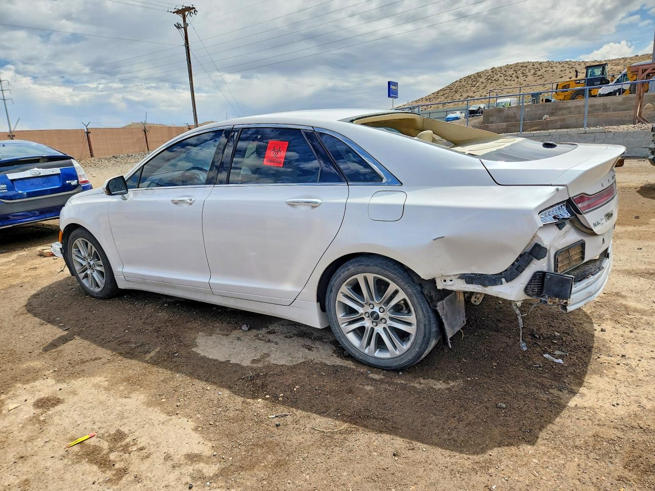 2014 Lincoln Mkz Hybrid White vin: 3LN6L2LU7ER814760