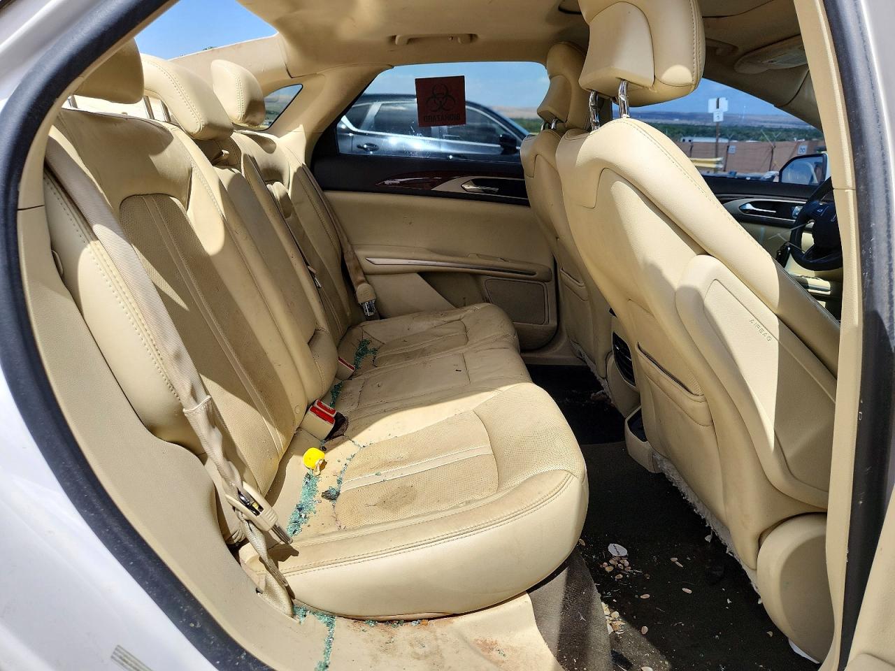 2014 Lincoln Mkz Hybrid White vin: 3LN6L2LU7ER814760