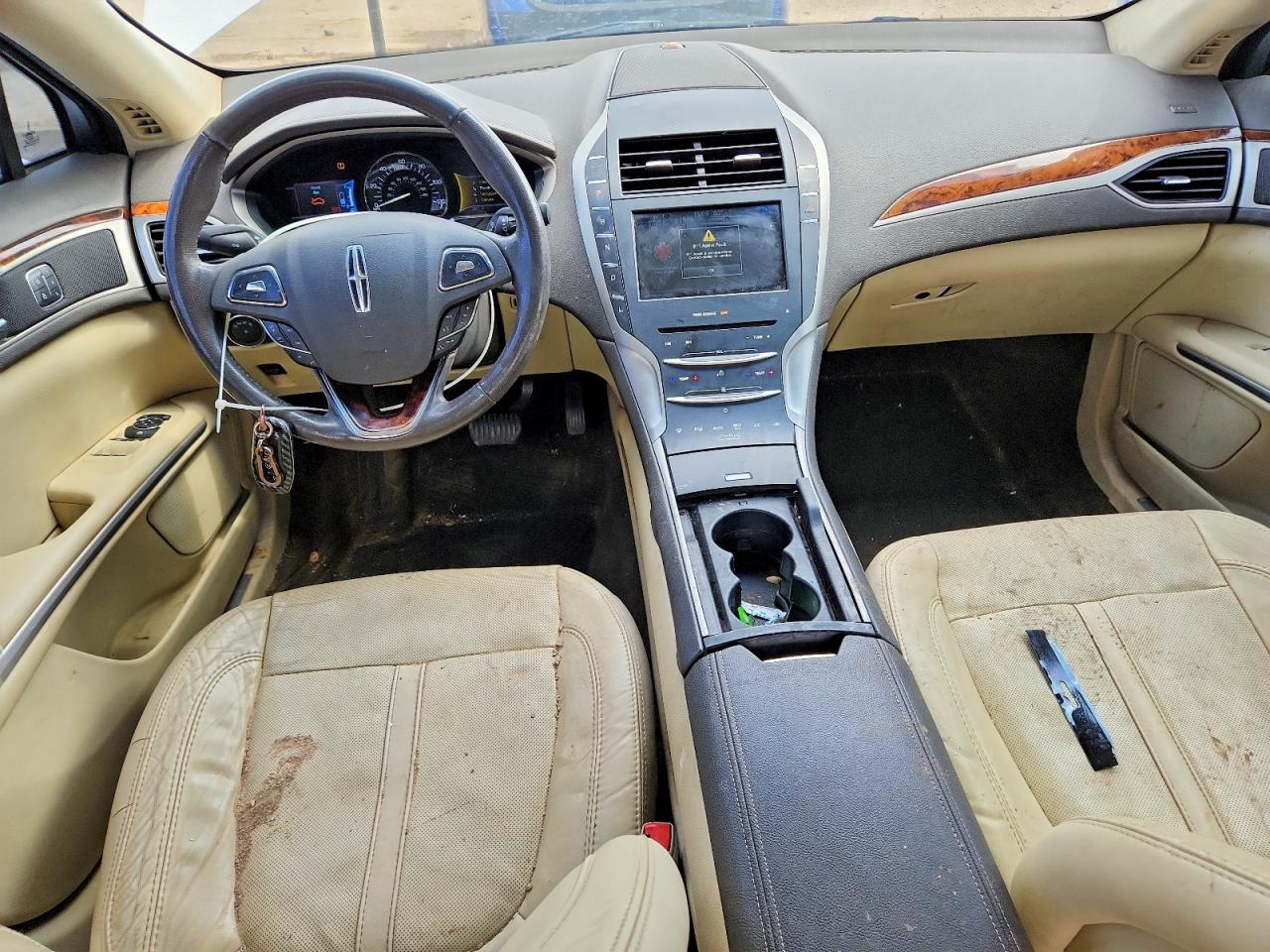2014 Lincoln Mkz Hybrid White vin: 3LN6L2LU7ER814760