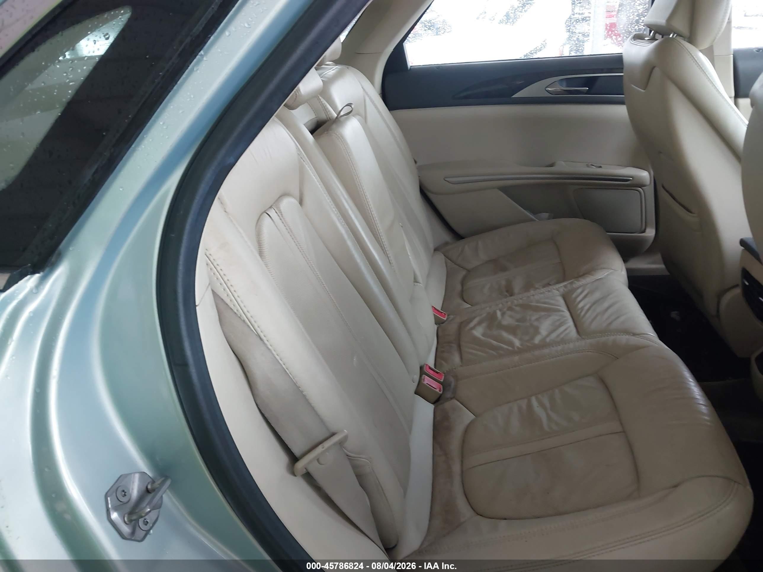2014 Lincoln Mkz Hybrid   Blue vin: 3LN6L2LU7ER828660