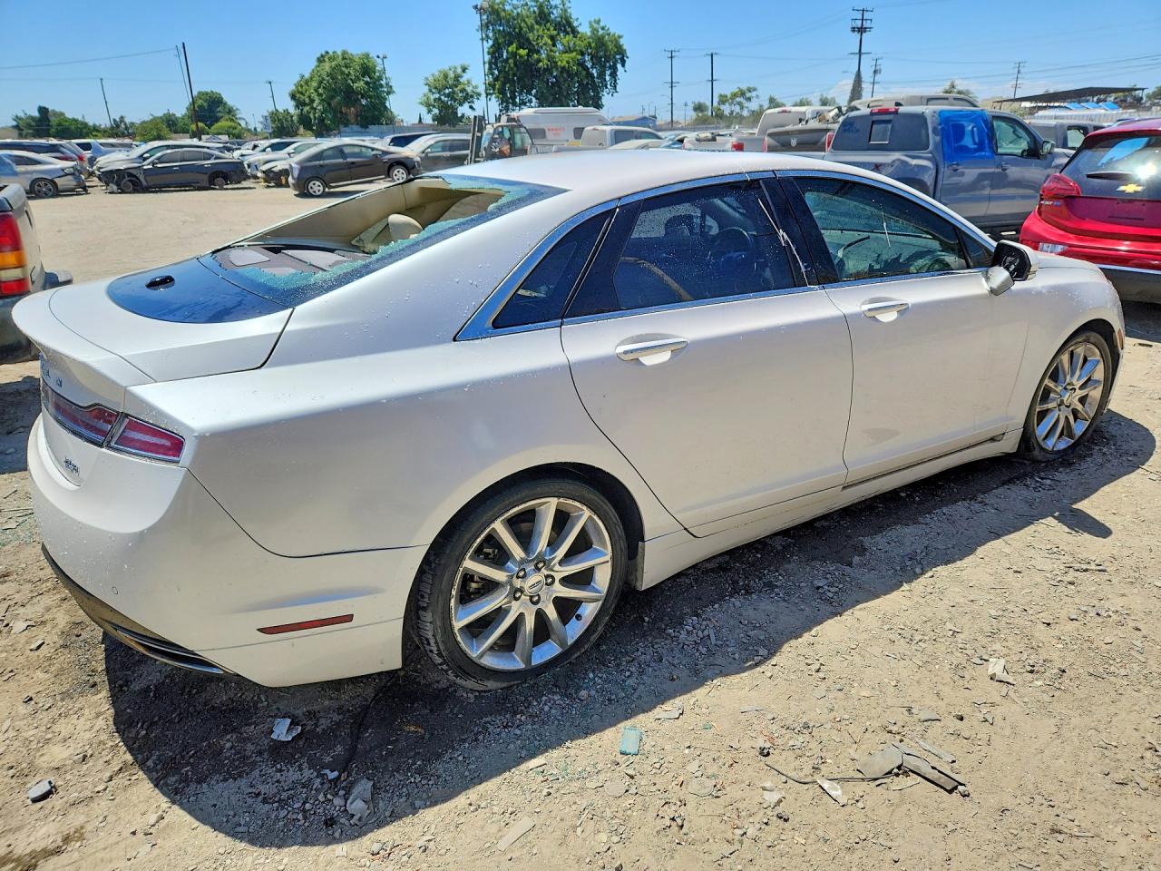 2015 Lincoln Mkz Hybrid Белый vin: 3LN6L2LU7FR604872