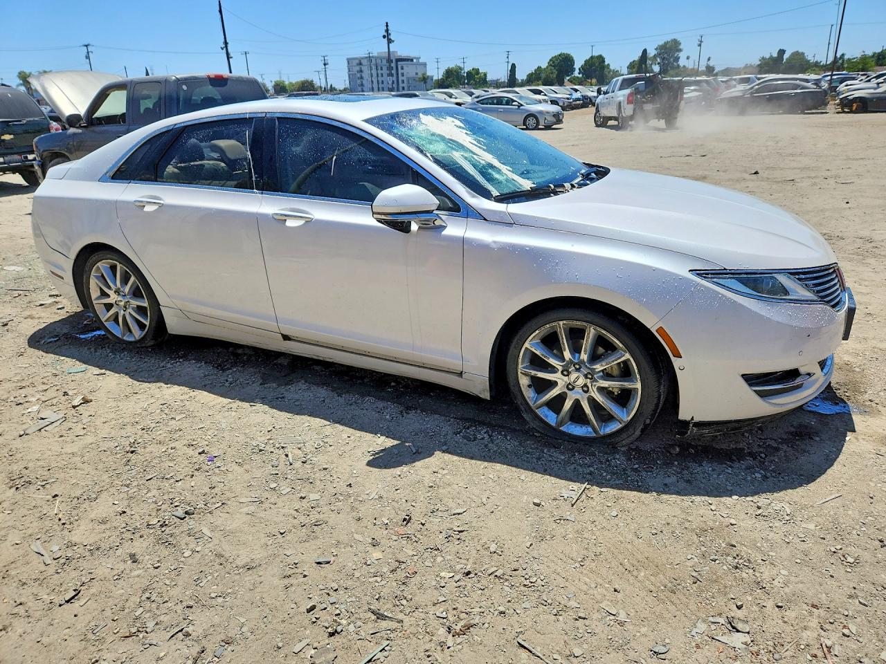 2015 Lincoln Mkz Hybrid Белый vin: 3LN6L2LU7FR604872