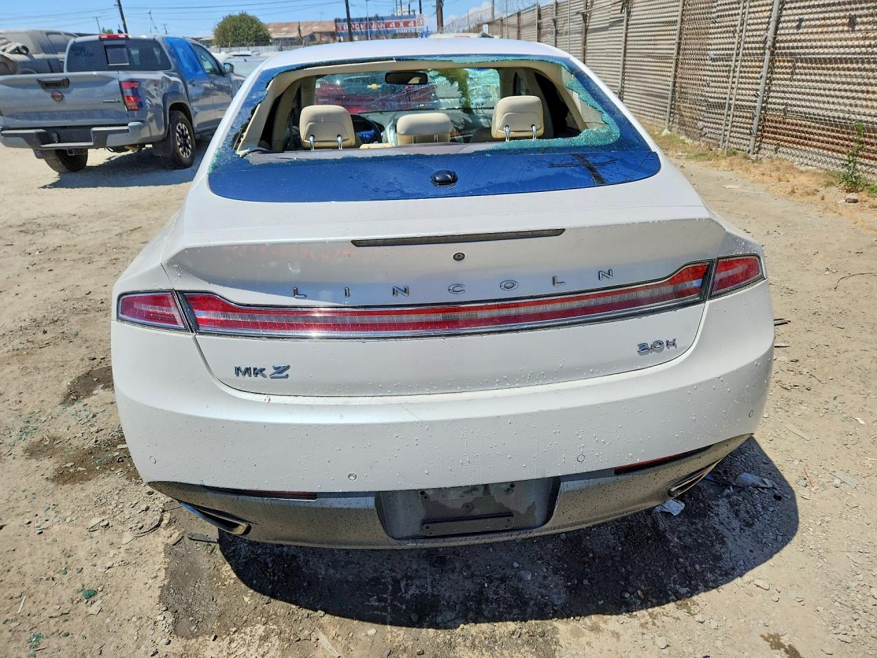 2015 Lincoln Mkz Hybrid Белый vin: 3LN6L2LU7FR604872