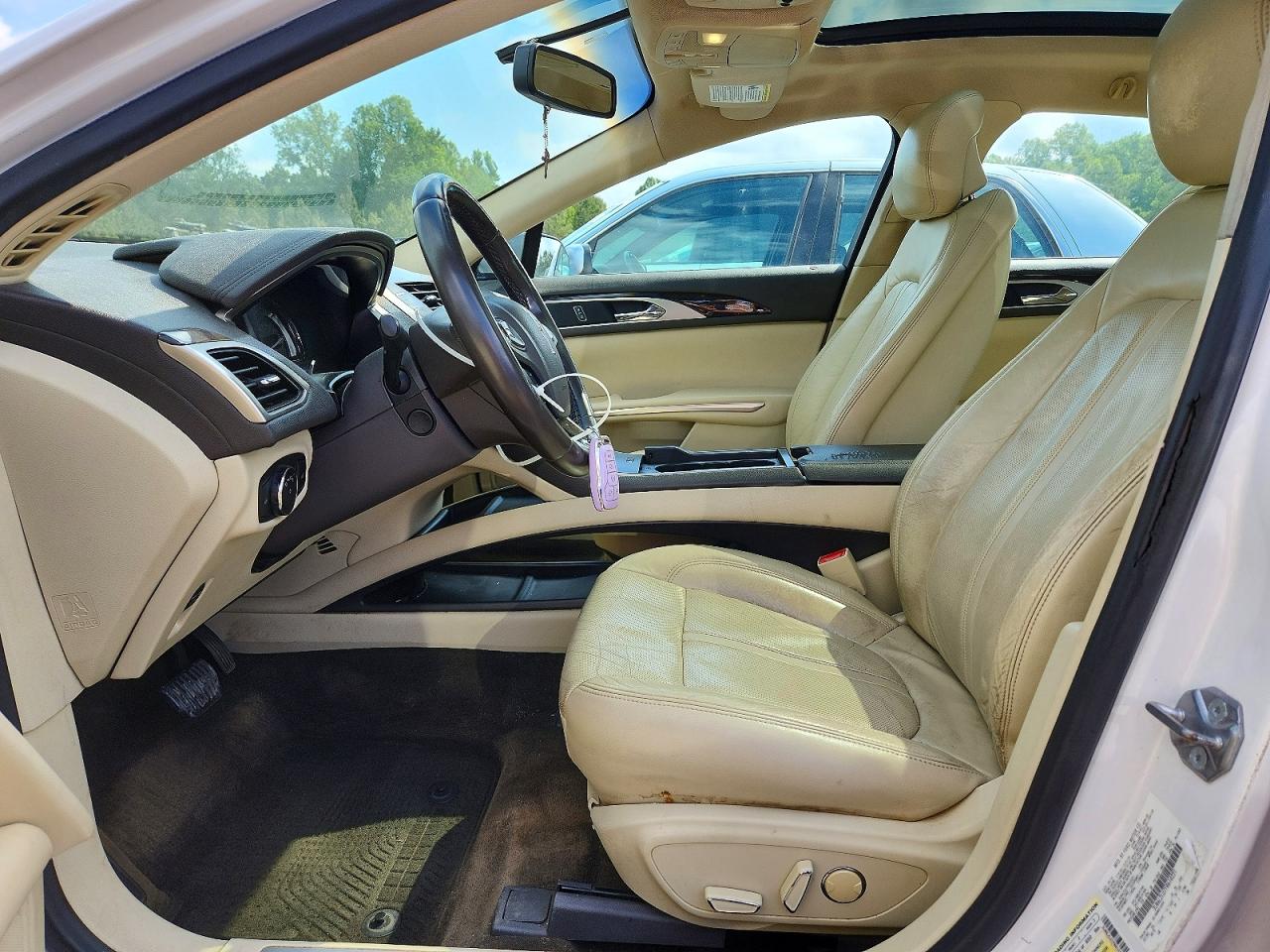 2015 Lincoln Mkz Hybrid White vin: 3LN6L2LU7FR610221