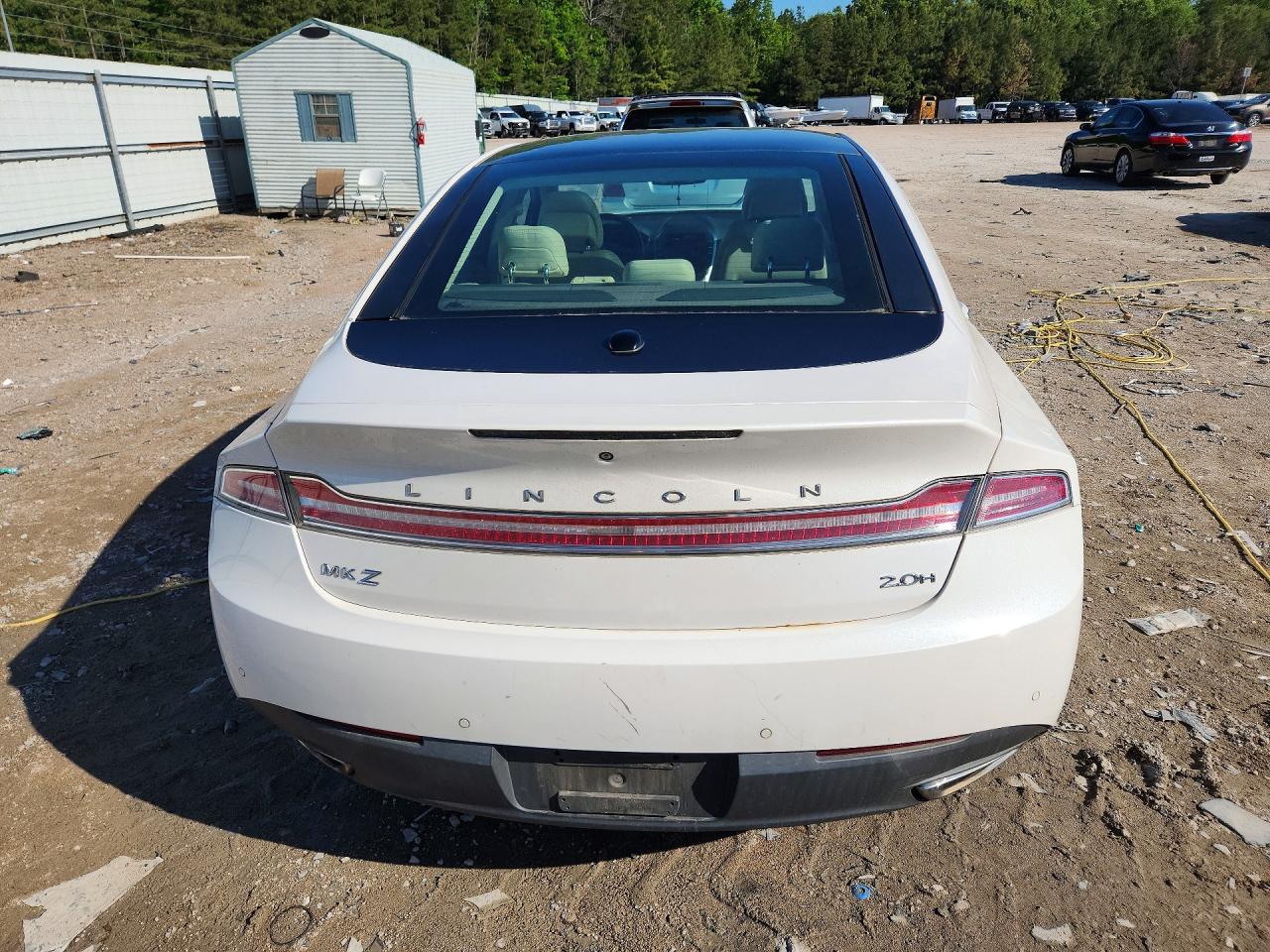 2015 Lincoln Mkz Hybrid White vin: 3LN6L2LU7FR610221