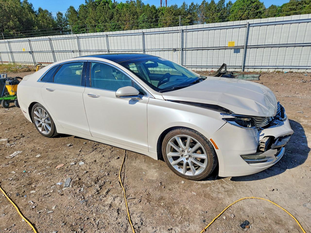 2015 Lincoln Mkz Hybrid White vin: 3LN6L2LU7FR610221