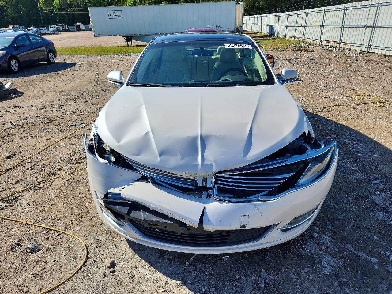 2015 Lincoln Mkz Hybrid White vin: 3LN6L2LU7FR610221