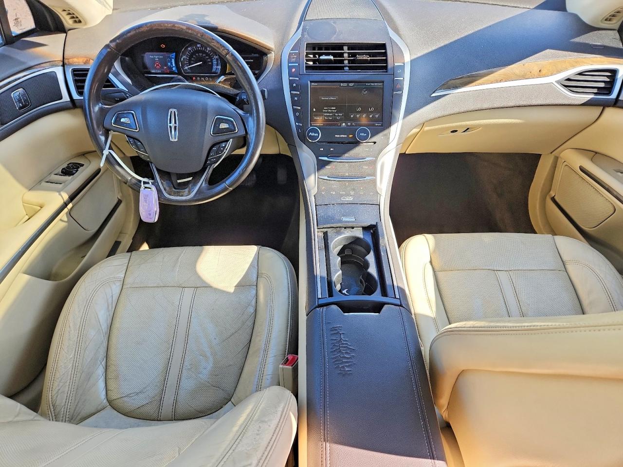 2015 Lincoln Mkz Hybrid White vin: 3LN6L2LU7FR610221